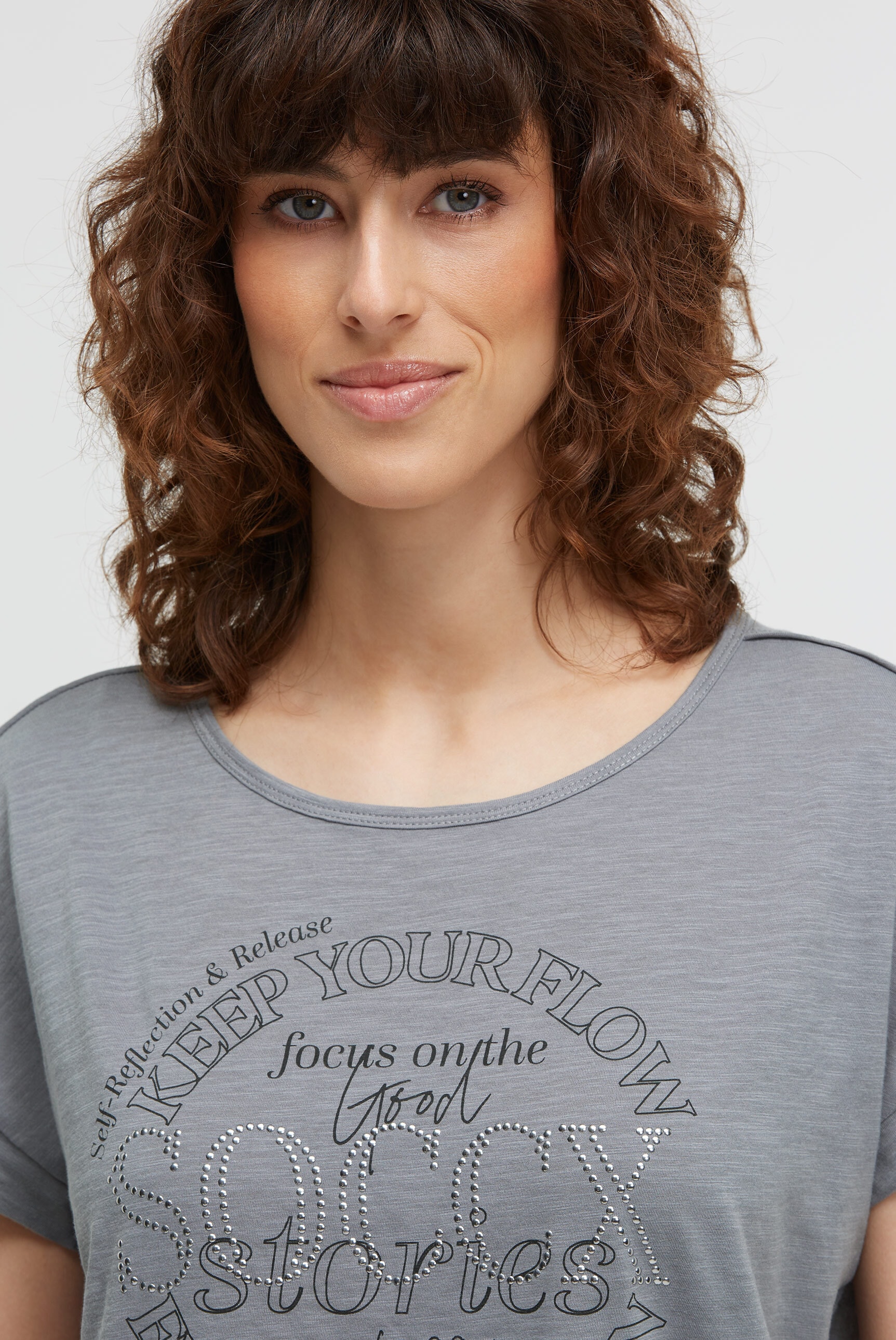 SOCCX Rundhalsshirt, mit überschnittenen Schultern