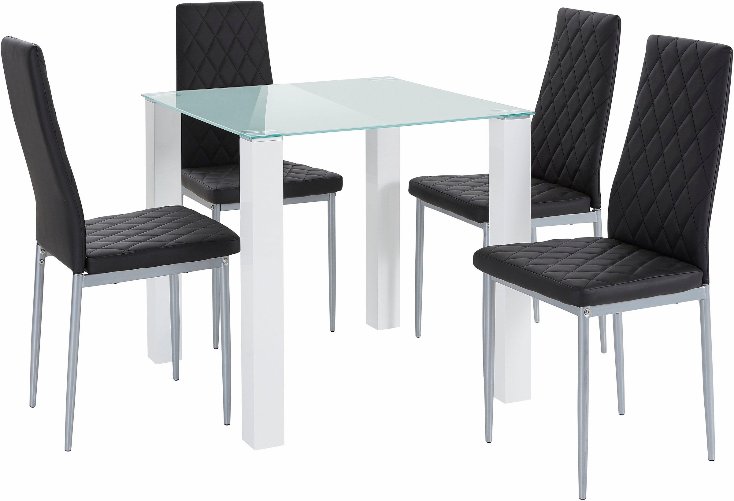 Thumbnail - INOSIGN Essgruppe Set, 5 Stk. tlg. mit Glastisch, Breite 80 cm