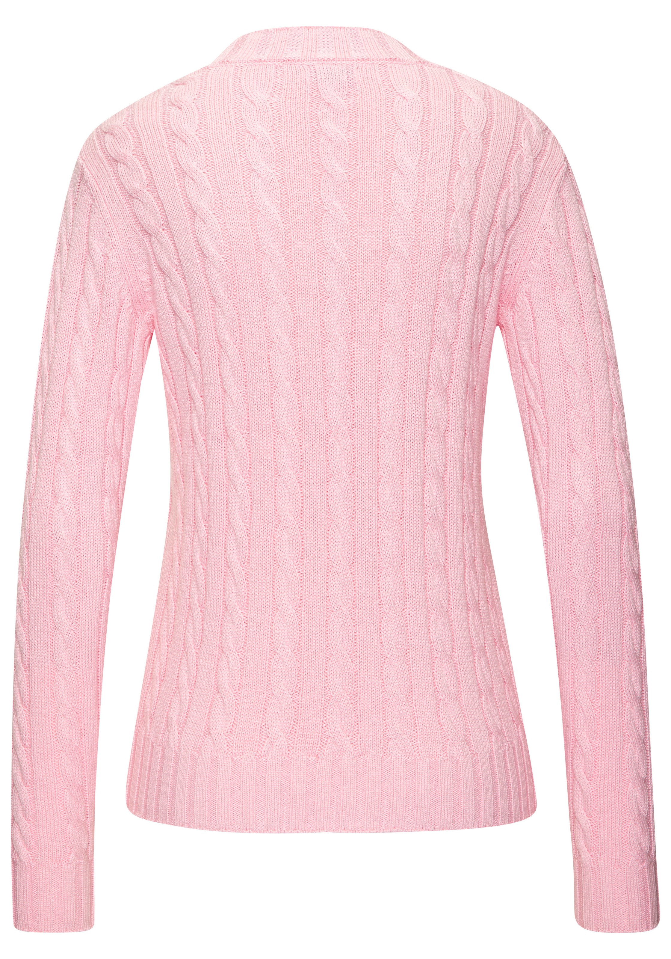 Thumbnail - LASCANA V-Ausschnitt-Pullover mit Zopfstrickmuster