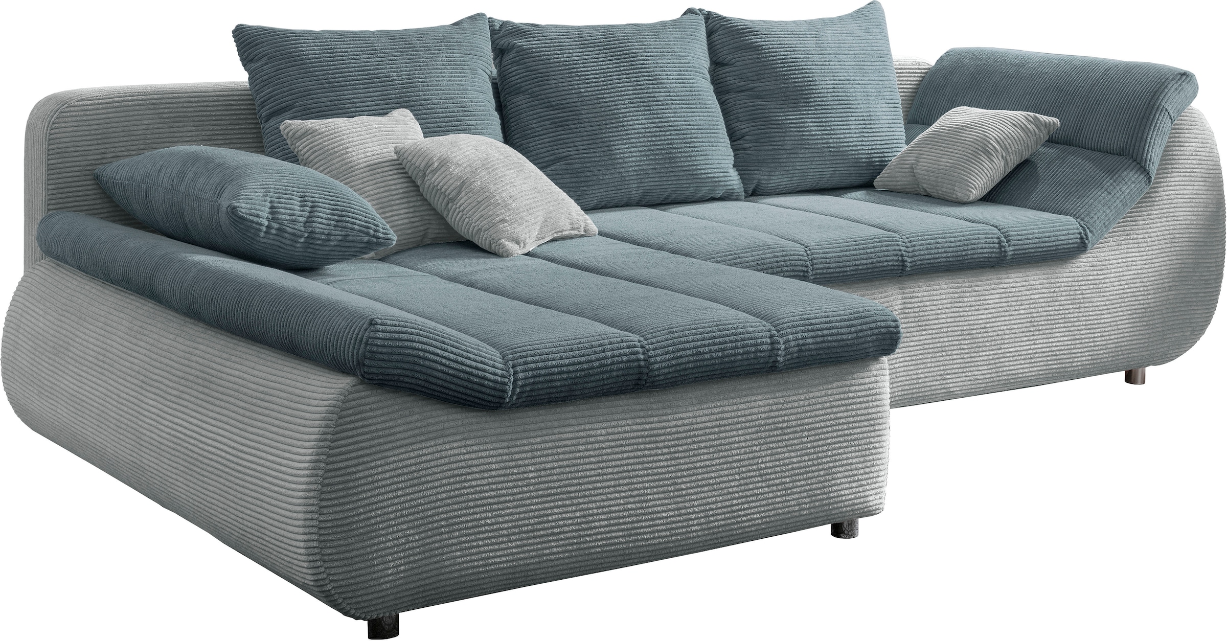 INOSIGN Ecksofa »Imola elegant und bequem, aktuelle Steppung im Sitz, L-Form«, wahlweise mit Bettfunktion, OTTOs Choice