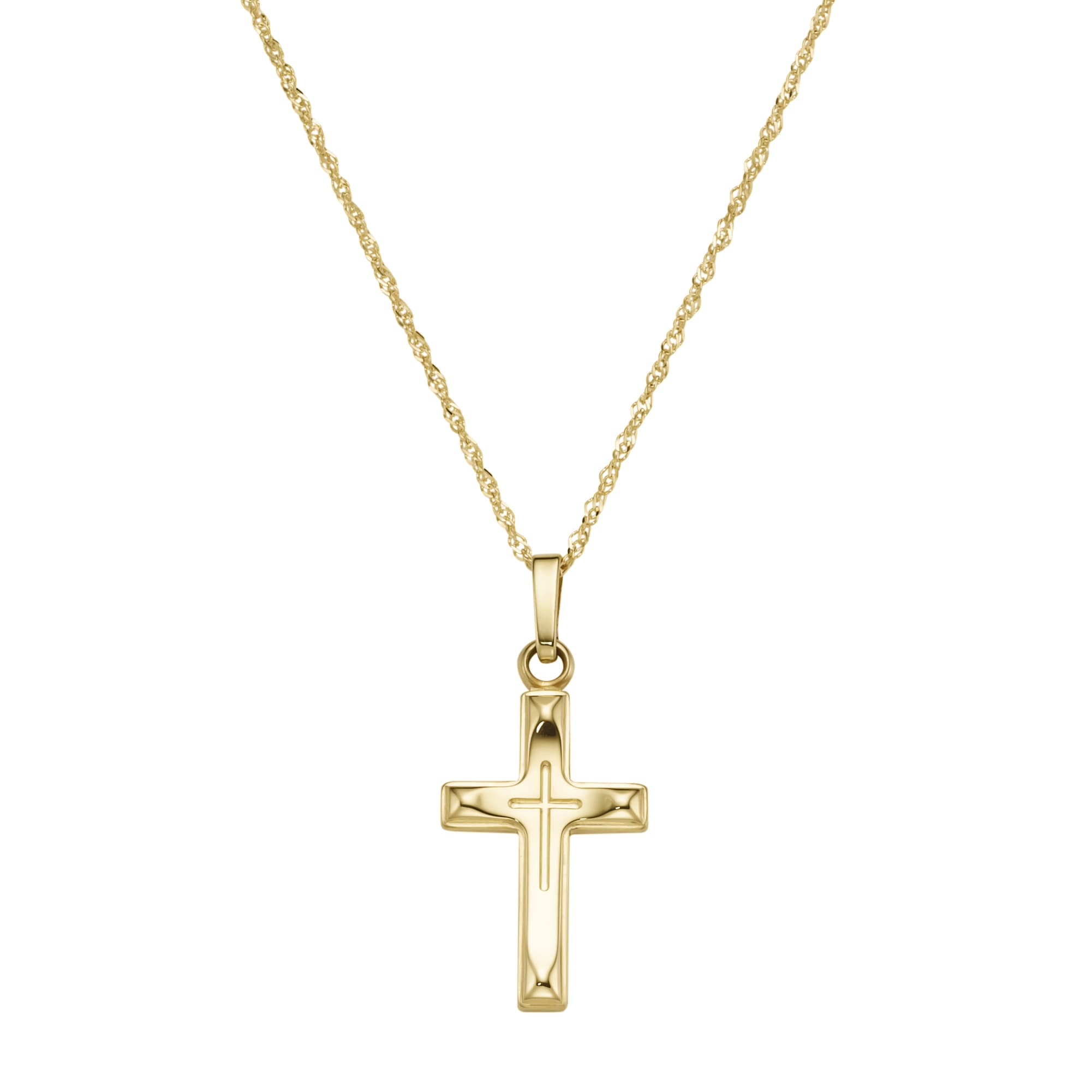 Goldkette »mit Kreuz-Anhänger, Gelbgold 585«