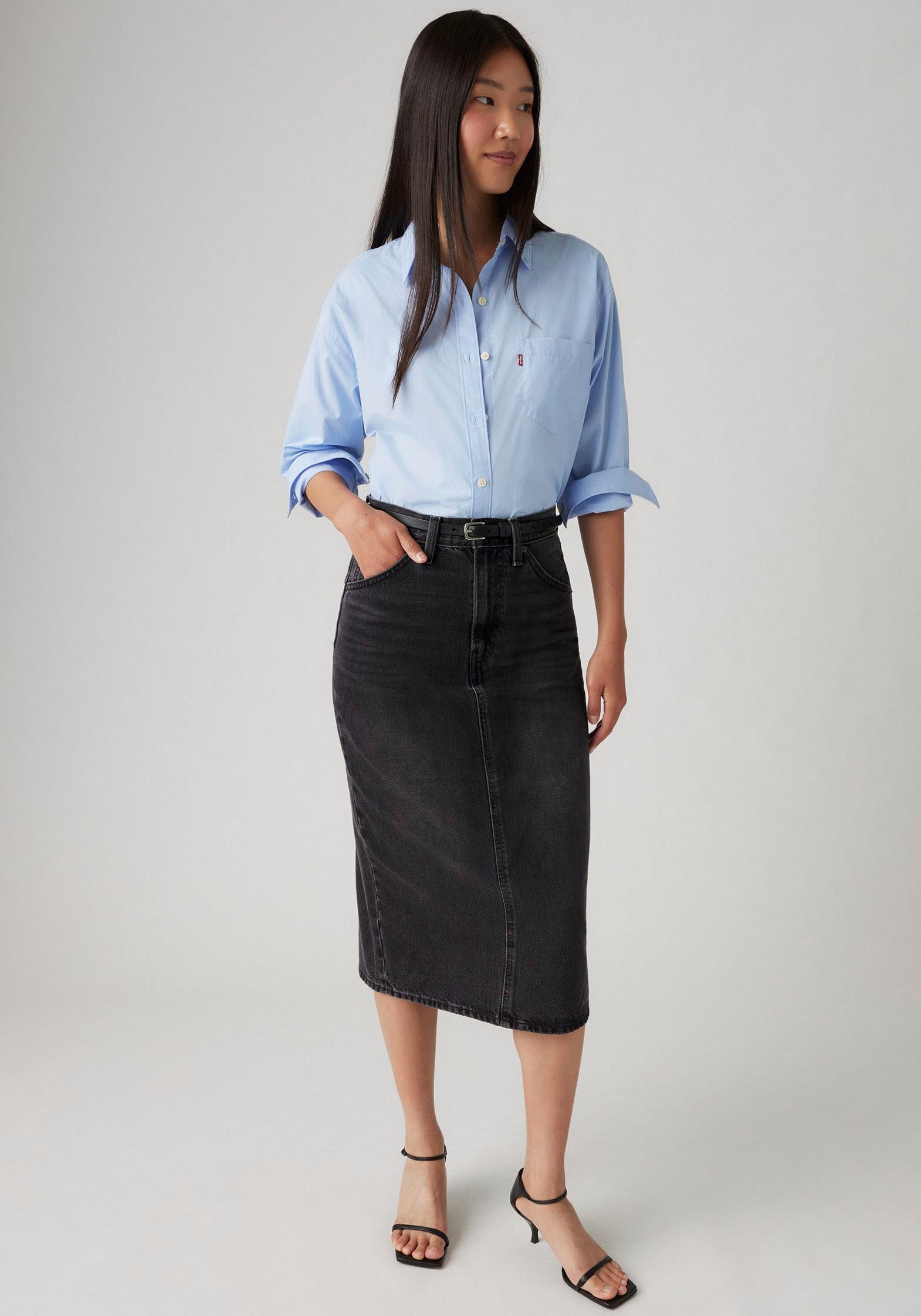 Levi's® Jeansrock »HR BACK SLIT SKIR«, mit Schlitz hinten
