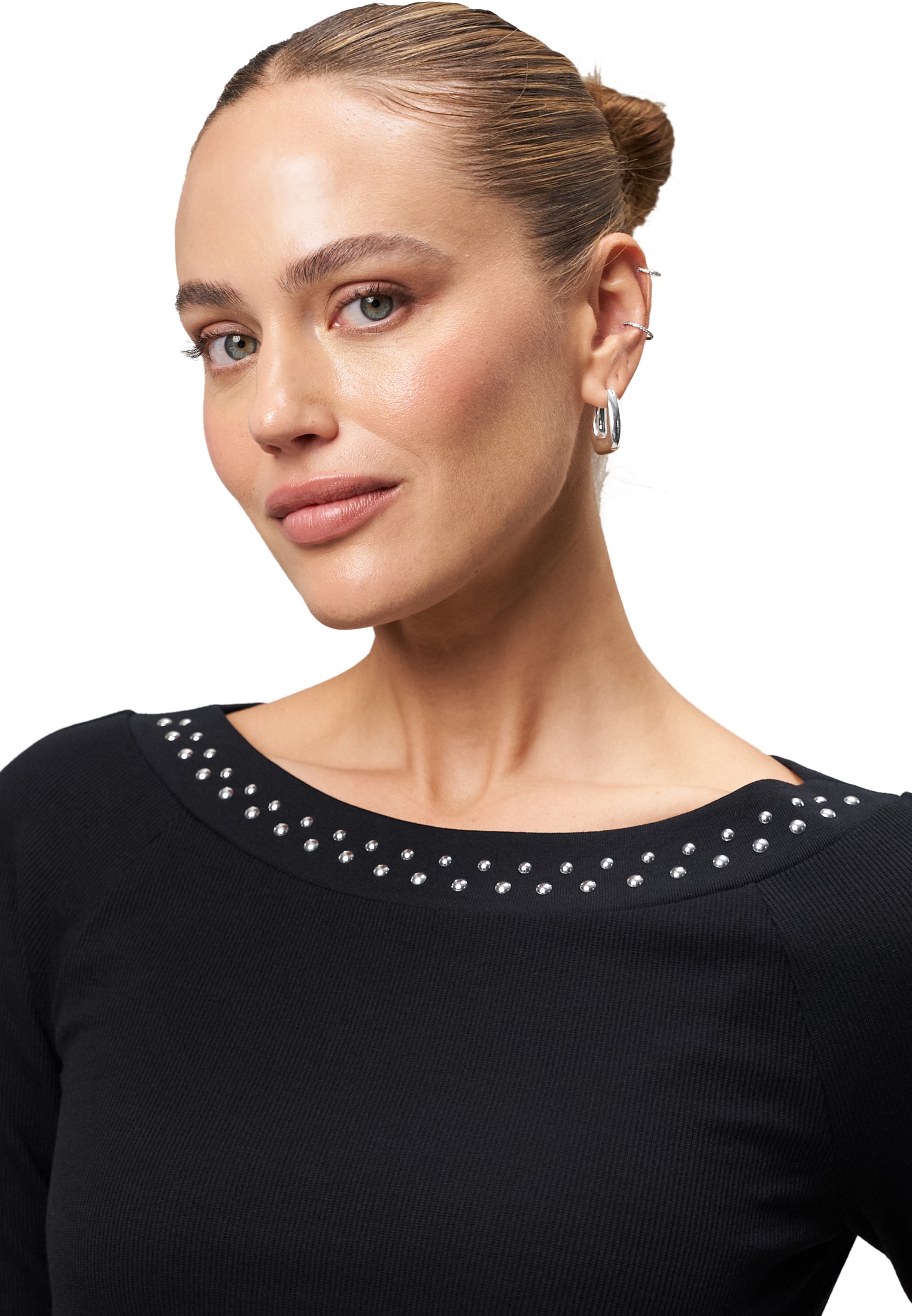 Zero Midikleid »zero Midikleid A-Linie mit Nieten«, weiteres Detail