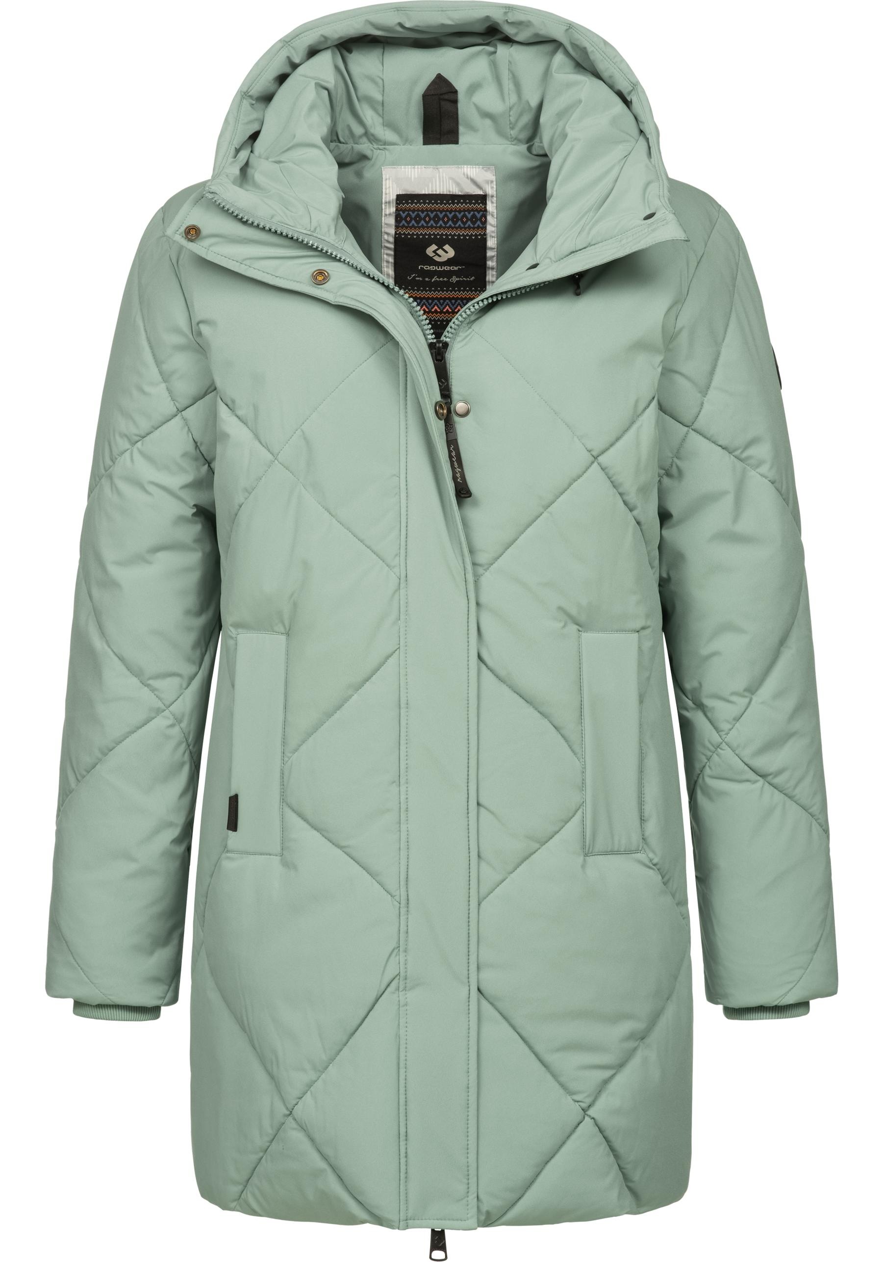Ragwear Steppmantel »Diamanta«, Wasserdichter Damen Kurzmantel mit Kapuze