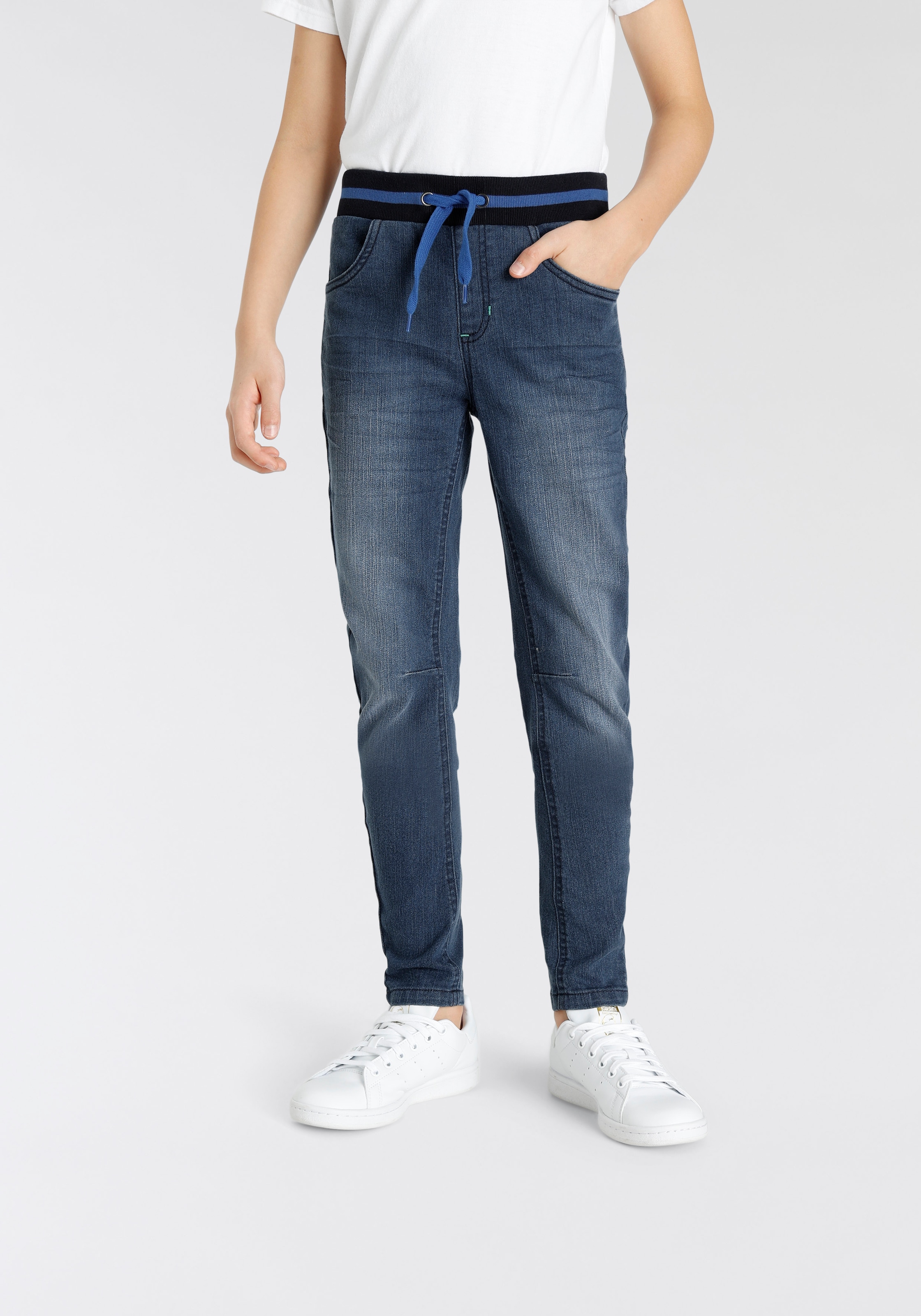 KangaROOS Stretch-Jeans »Denim«, in authentischer | BAUR Waschung