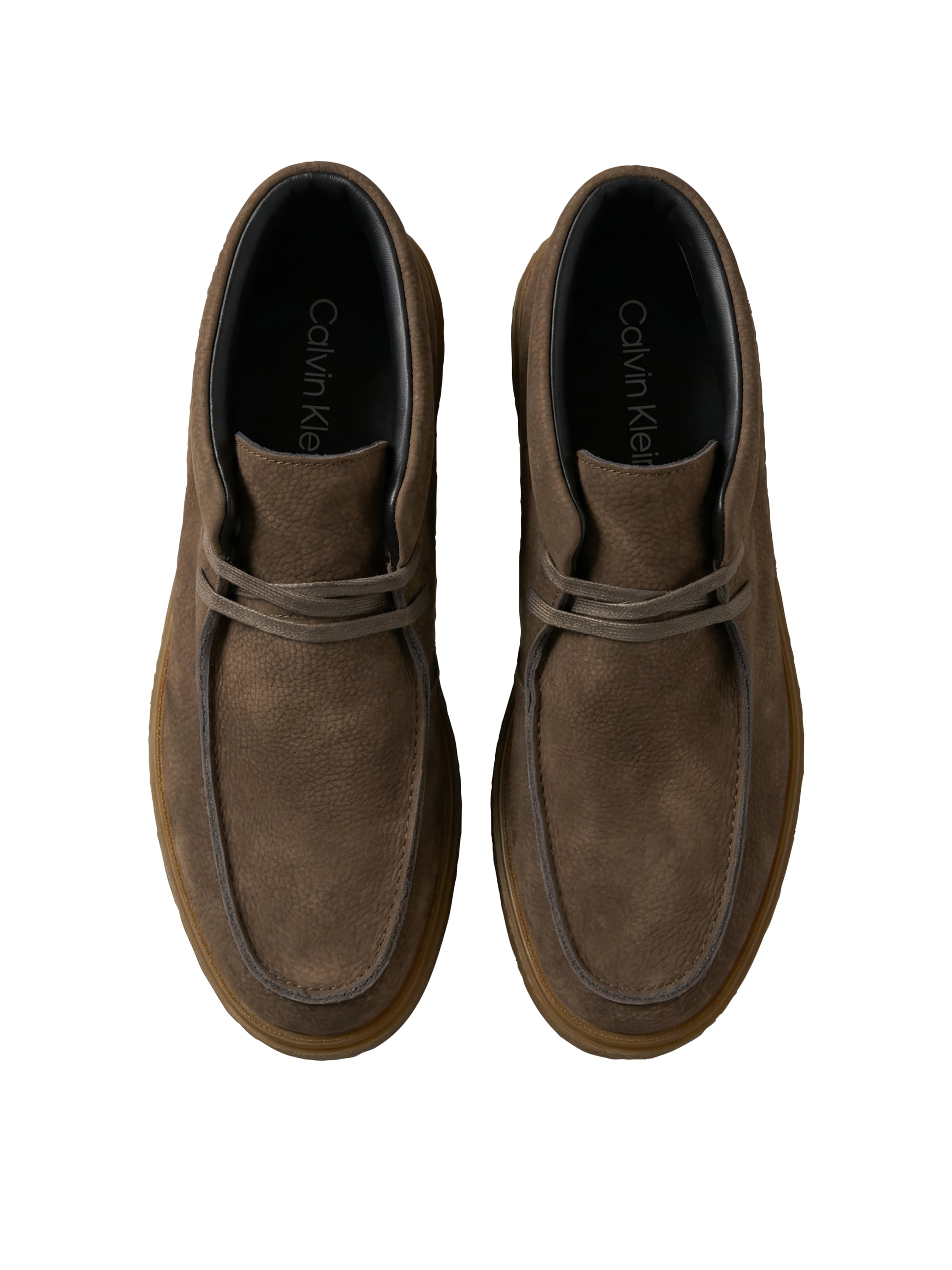 Calvin Klein Schnürboots »TEXT RUBBER APRON BOOT NU«  Boots, Schnürstiefelette im Mokassin-Look