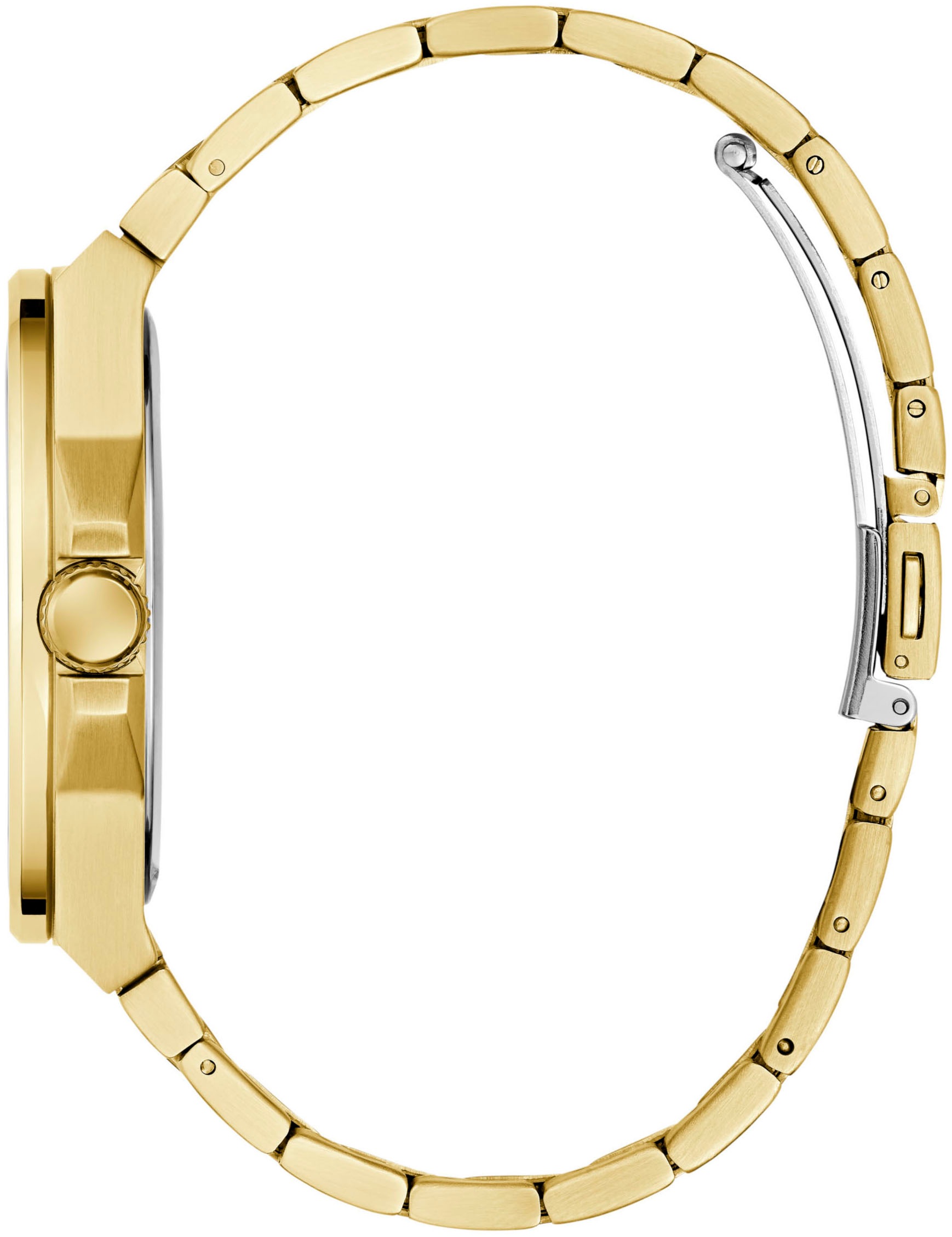 Guess Quarzuhr »VINYL«, Armbanduhr, Herrenuhr, Edelstahlarmband, Mineralglas, analog