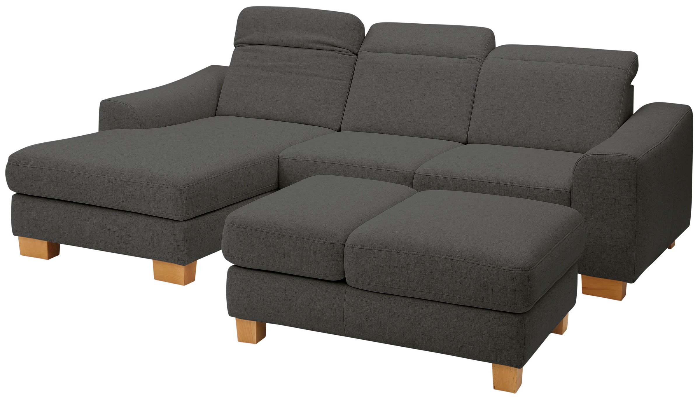 Home affaire Ecksofa »Dundee L-Form«, wahlweise mit Kopfteilverstellung und zusätzlich mit Bettfunktion
