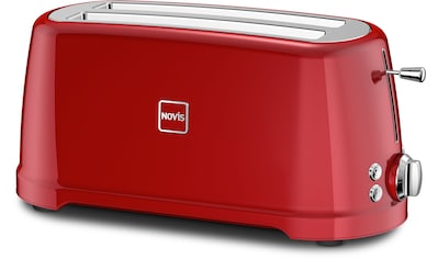 NOVIS Toaster »T4 rot«, 2 lange Schlitze, 1600 W kaufen