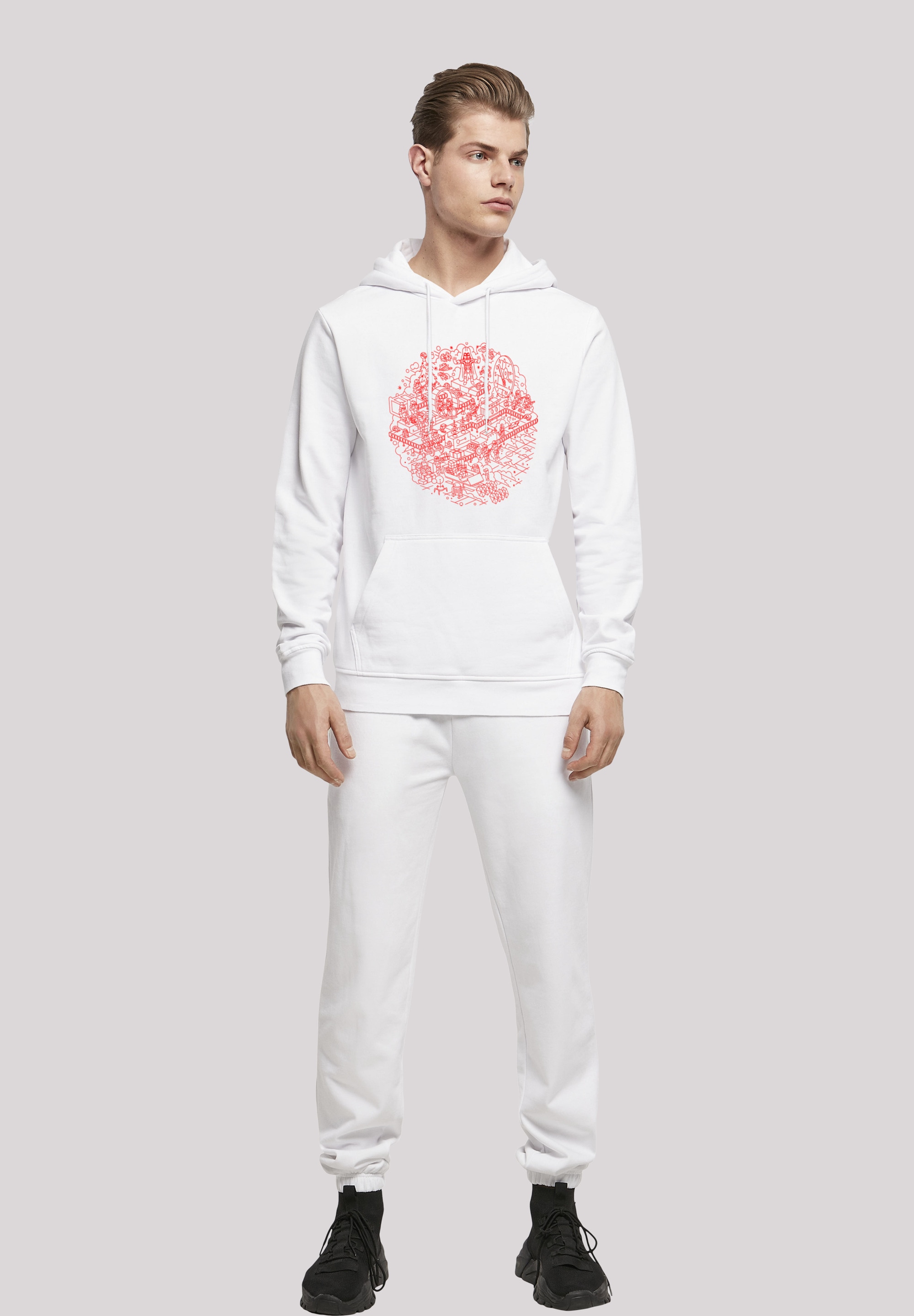 F4NT4STIC Kapuzenpullover »Star Wars Christmas Weihnachten Death Star«, Print