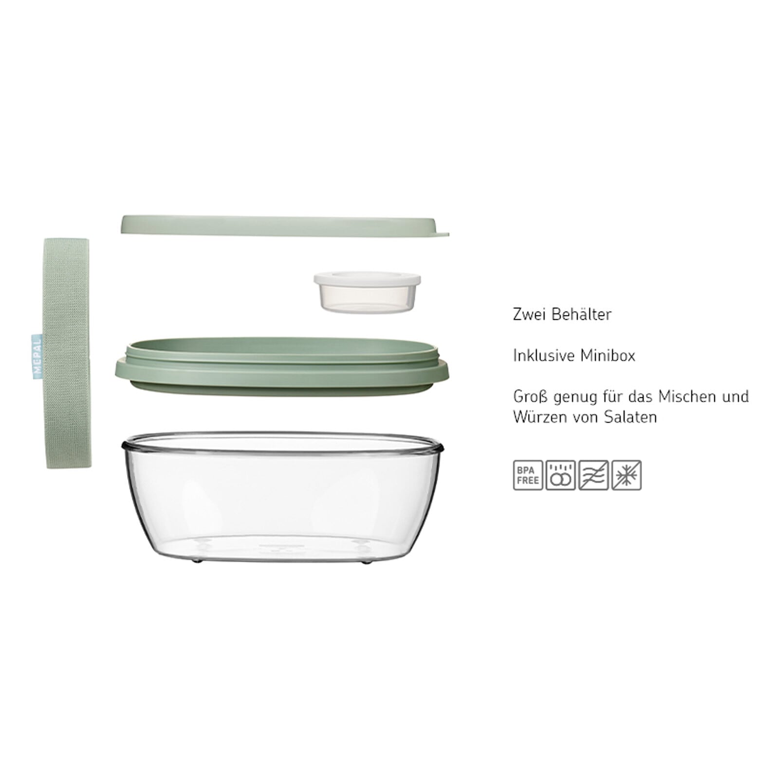 Mepal Lunchbox »Lunchbox Duo Ellipse 825 + 600 ml«, (2 tlg.)