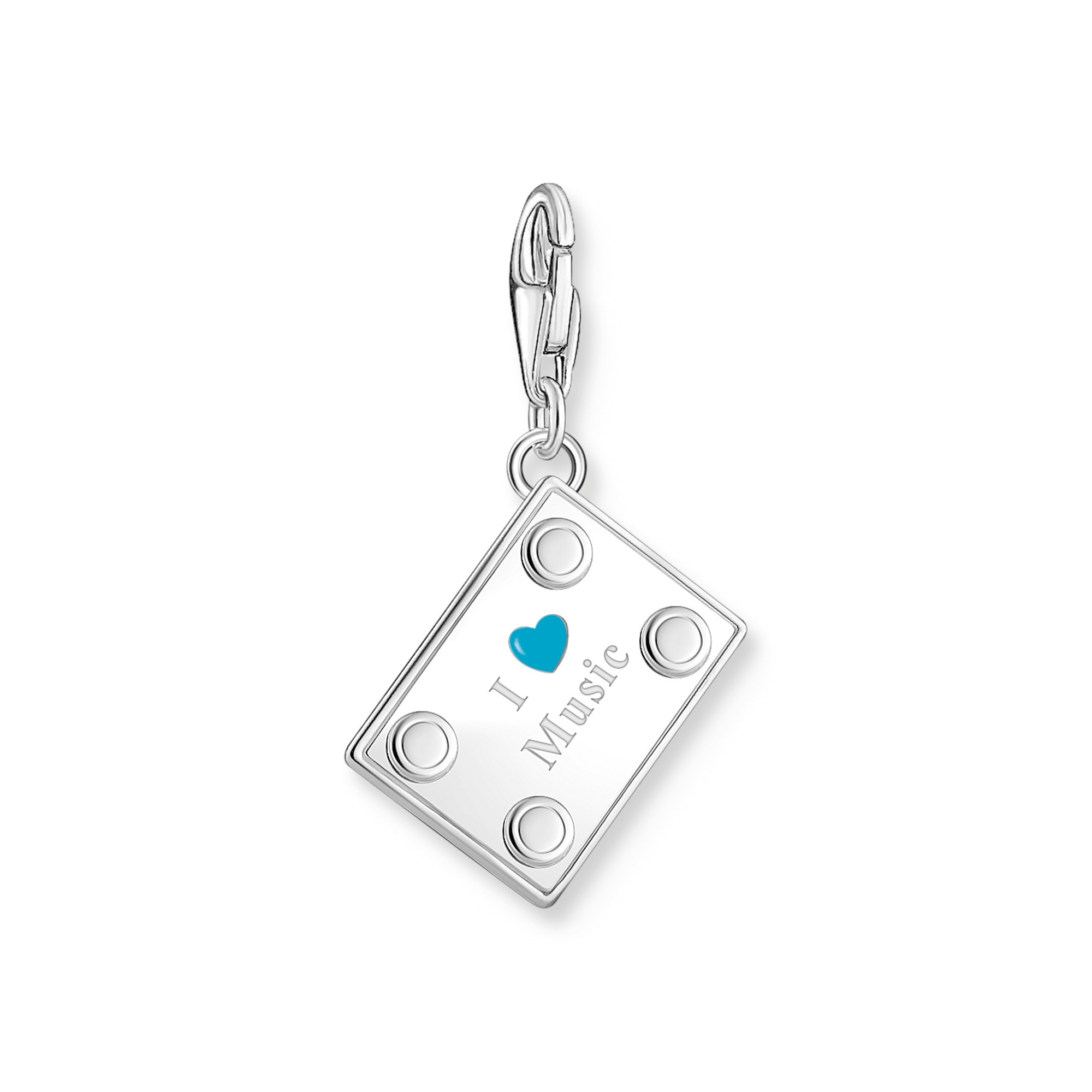 THOMAS SABO Charm-Einhänger »Plattenspieler-Motiv, 2217-041-7«, mit Zirkonia (synth.)