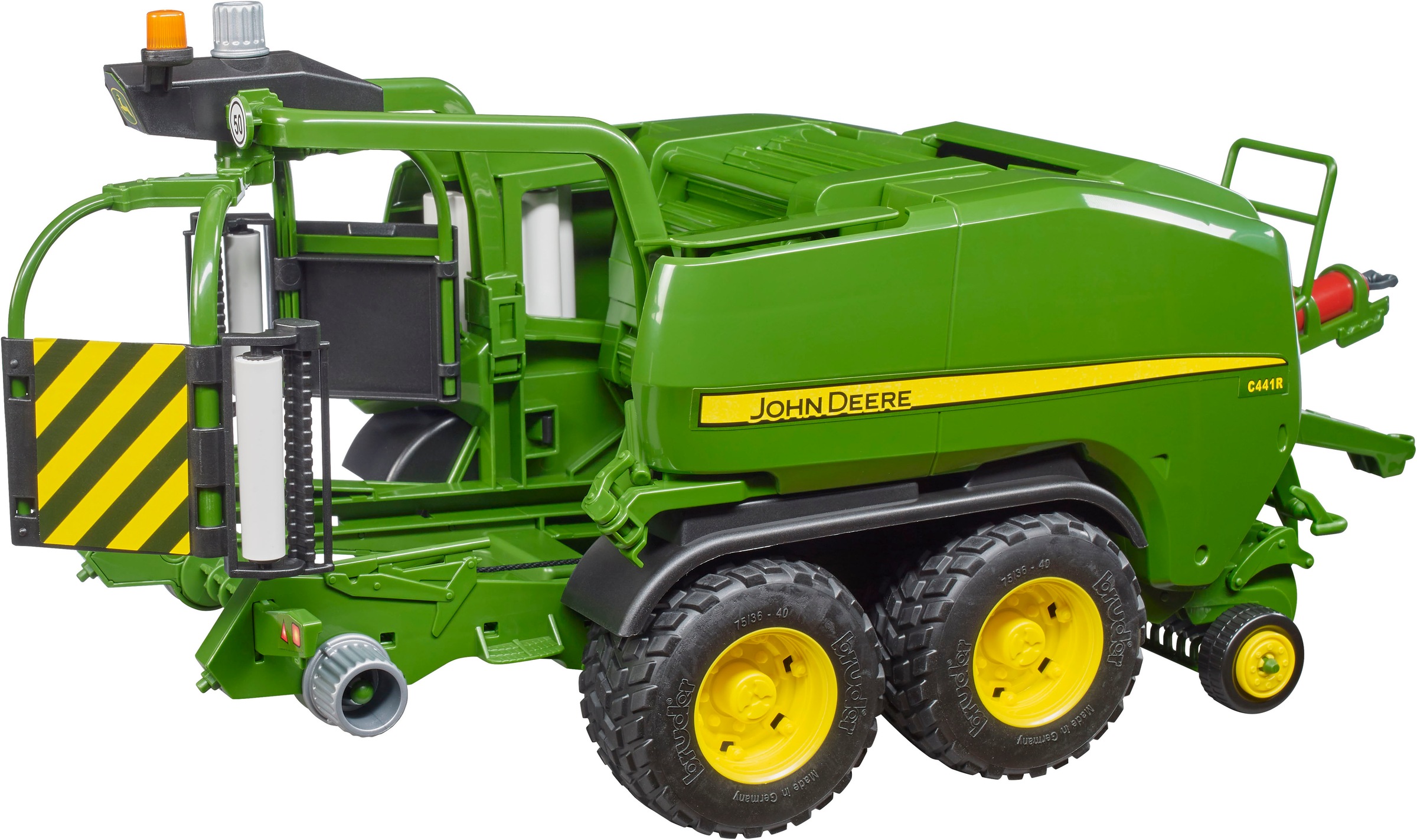 Bruder® Spielzeug-Landmaschine »John Deere Rundballen Presswickelkombi C441R 42 cm (02032)«, Made in Europe