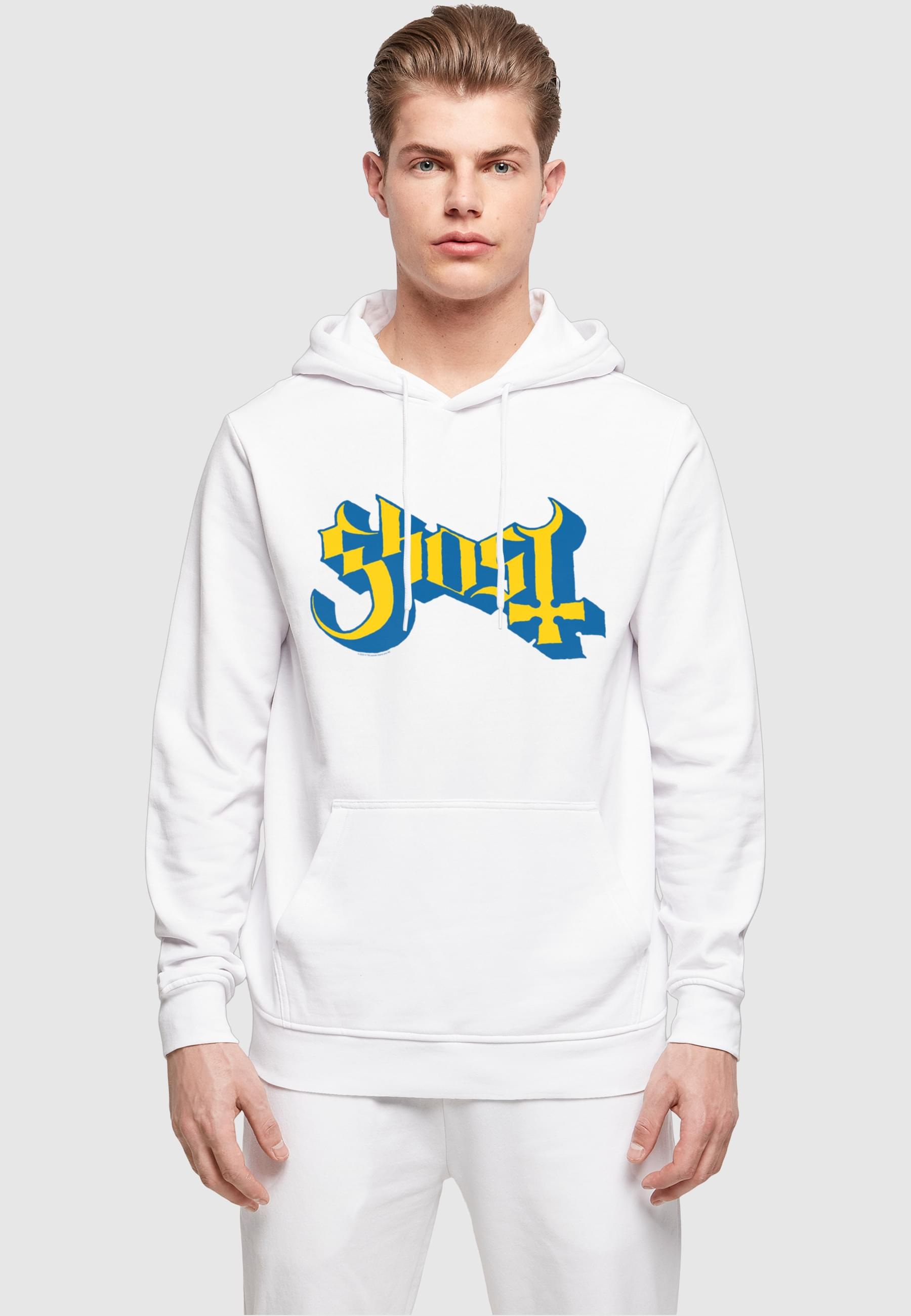 Merchcode Kapuzensweatshirt »Merchcode Herren Ghost - Color logo Basic Hoody«, (1 tlg.)