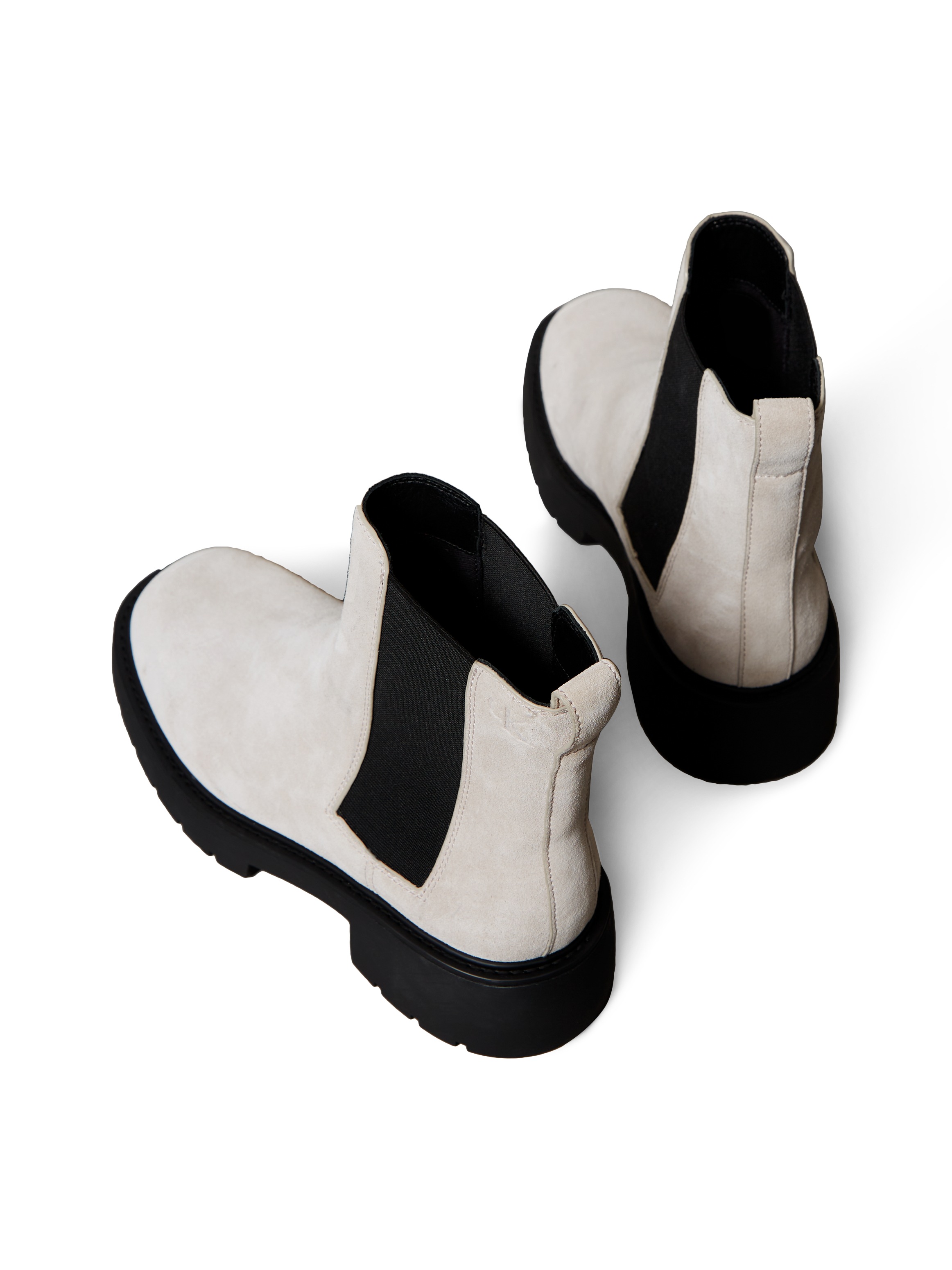 Calvin Klein Jeans Chelseaboots »CHUNKY CHELSEA BOOT LTH«, Schlupfboots, Stiefelette mit praktischer Anziehlasche