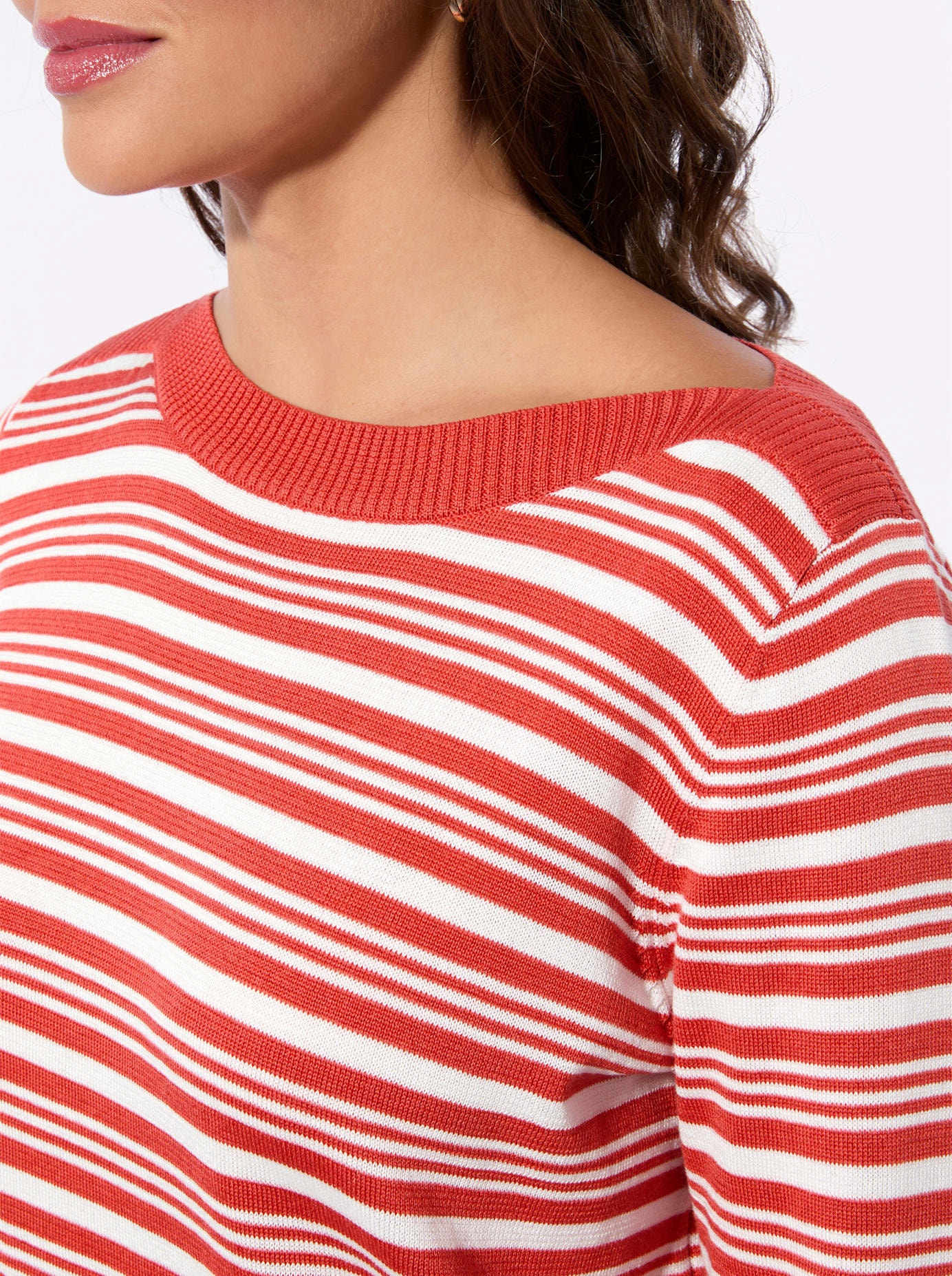 Casual Looks 3/4 Arm-Pullover »Ringel-Pullover«