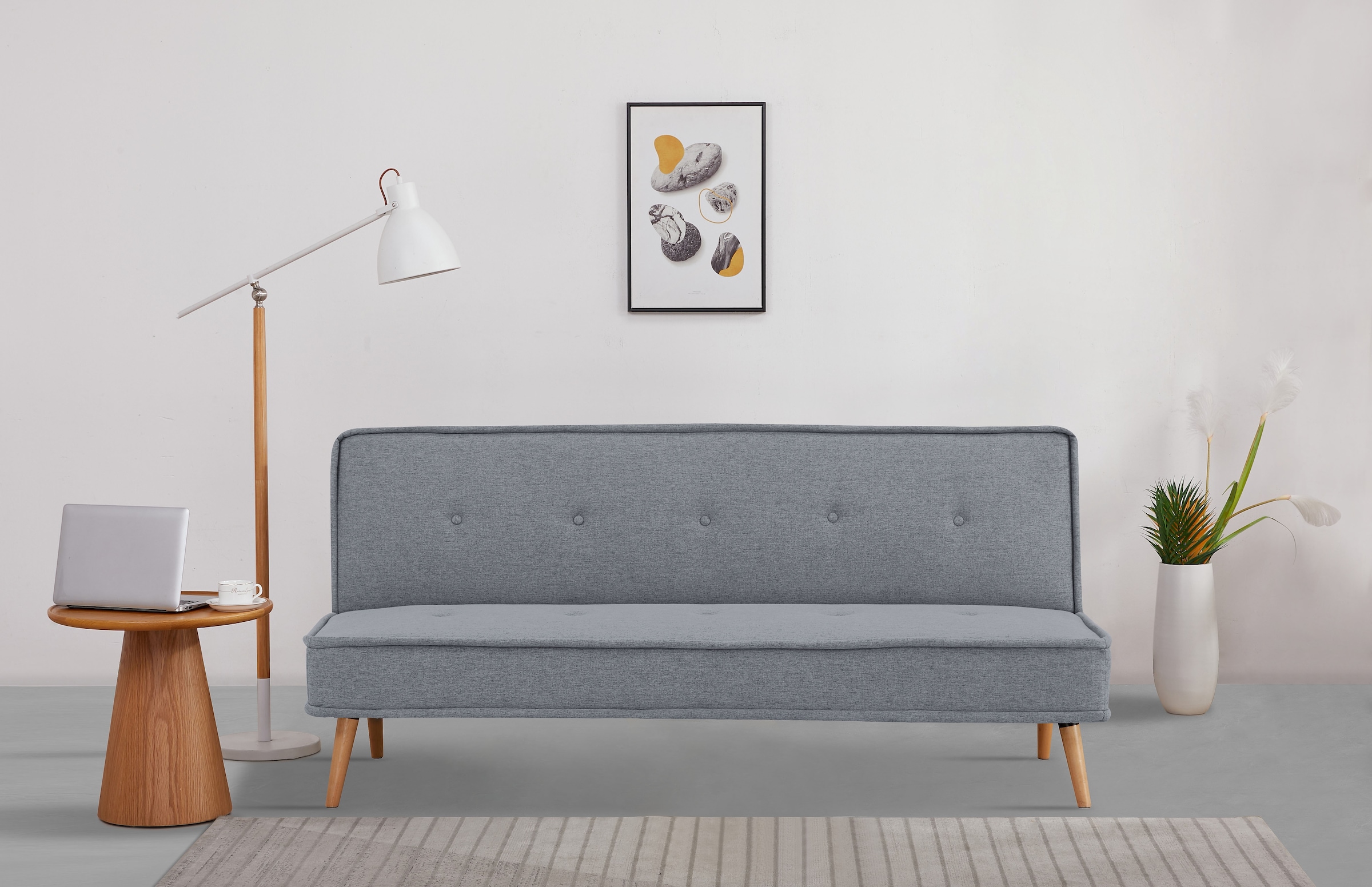 INOSIGN Schlafsofa "ARBON,183cm, klappbarer 3-Sitzer mit verstellbarer Rück günstig online kaufen