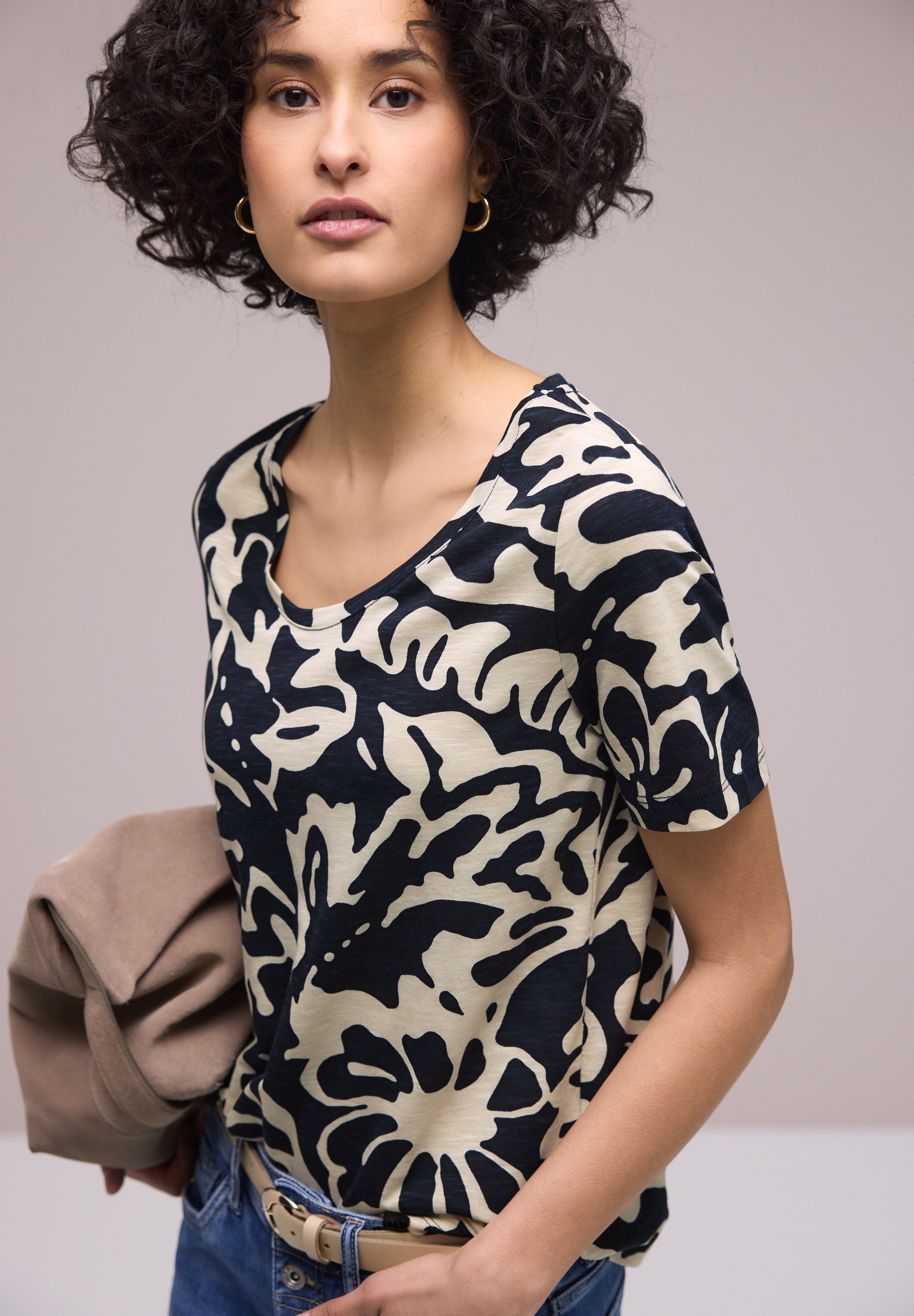 STREET ONE Kurzarmshirt »Style NEW Gerda« mit abstraktem Print