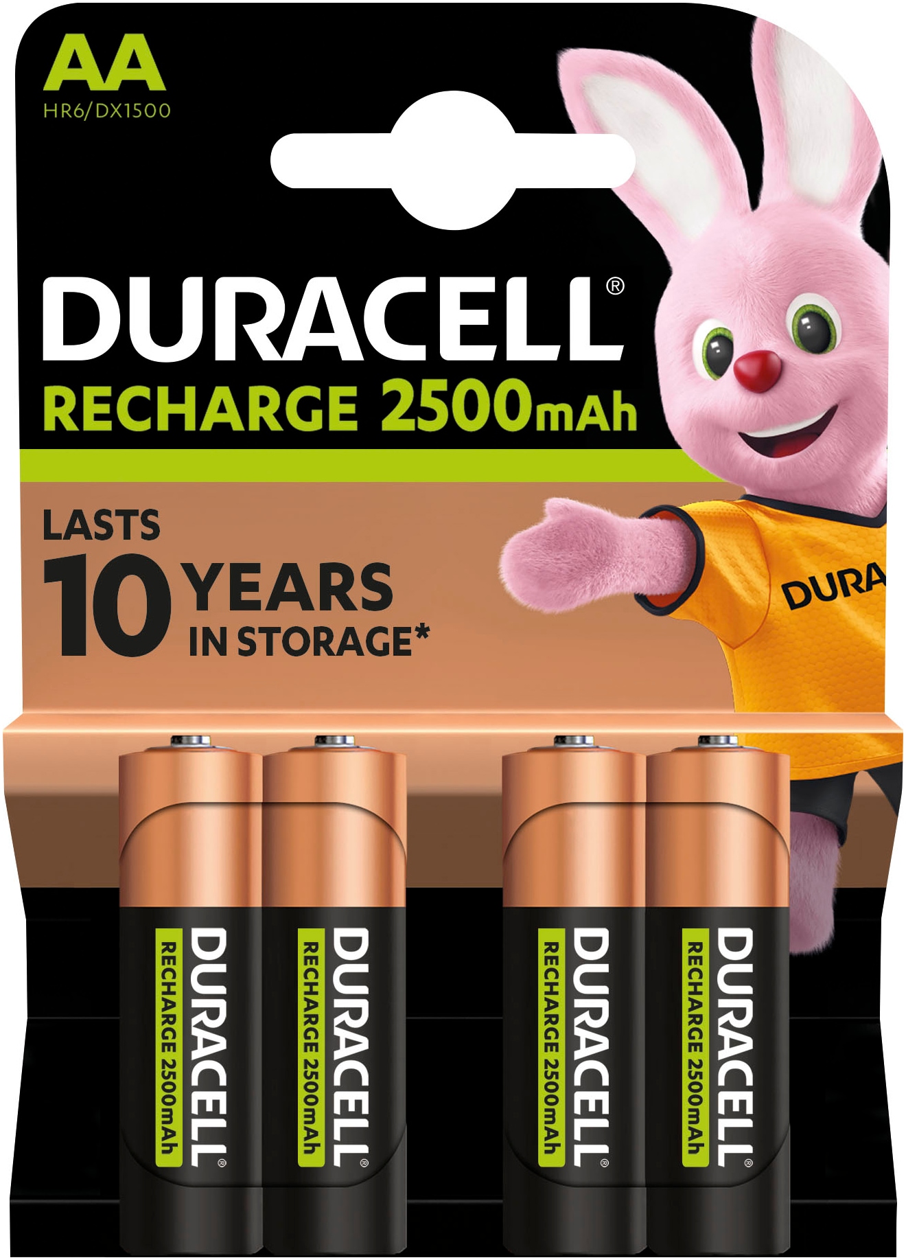 Batterie »4 Stck, Recharge Ultra AA 2500 mAh«, LR06, 1,2 V, (Packung, 4 St.),...