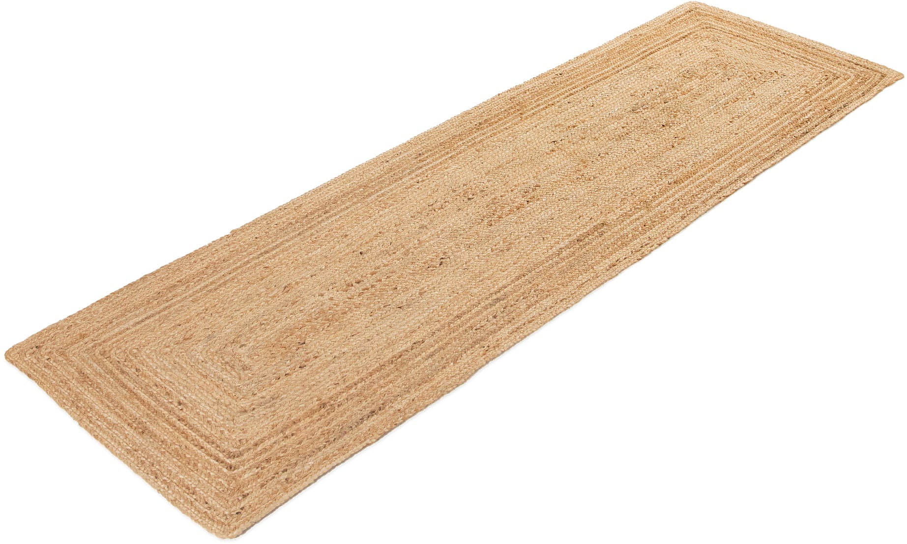 carpetfine Teppich »Nele Juteteppich Naturfaser«, rechteckig, 6 mm Höhe, geflochtener Wendeteppich aus 100% Jute, quadratisch und als Läufer