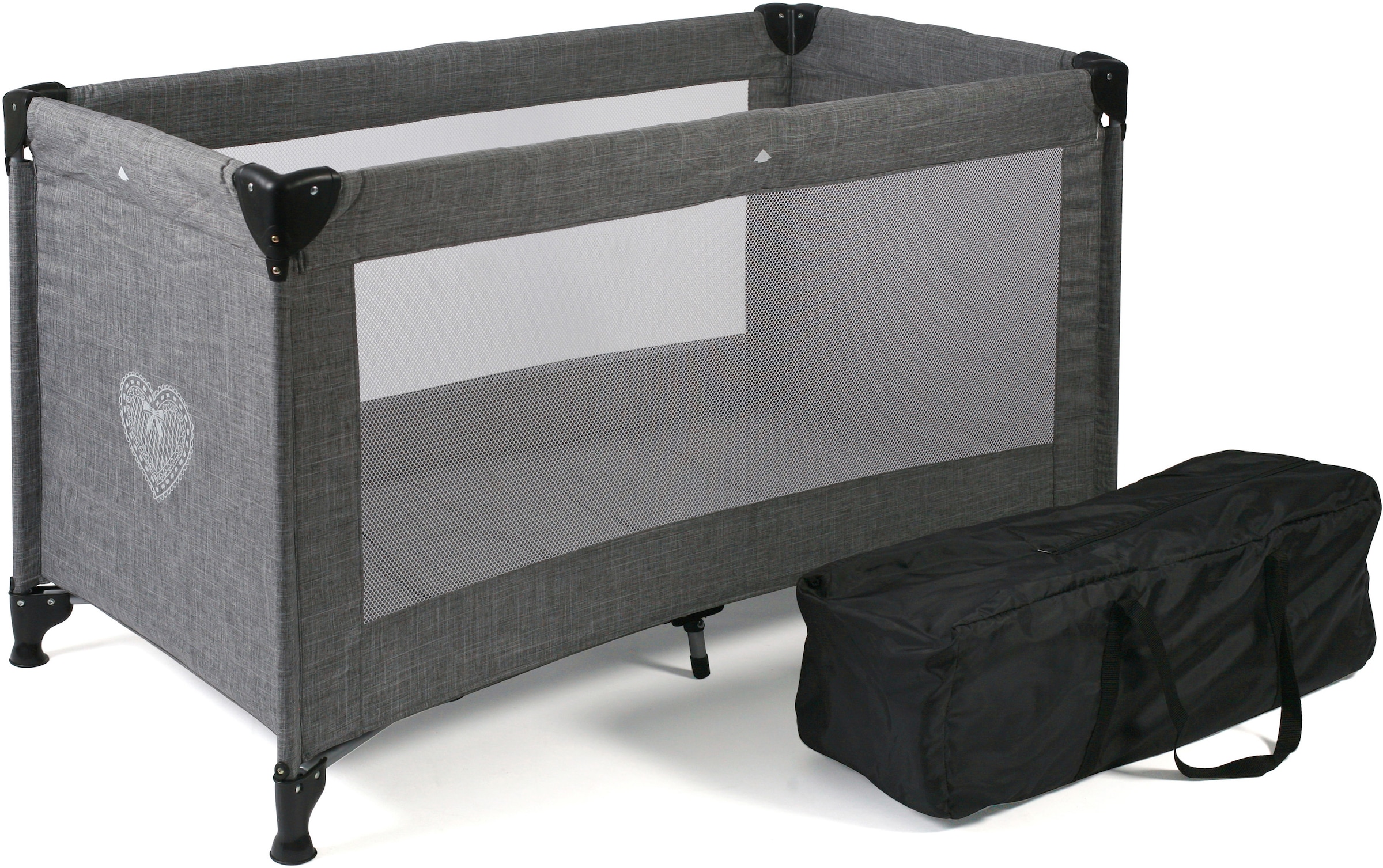 Baby-Reisebett »Basic, Jeans Grau«