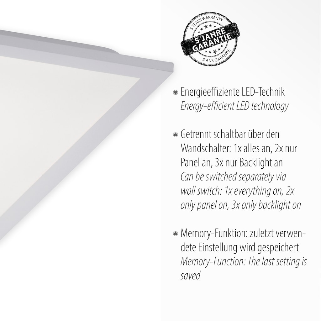Wohnen Lampen & Leuchten Leuchten Direkt LED Deckenleuchte »FLAT«, LED-Board-LED-Board, 1 St., Warmweiß, Serienschalter 