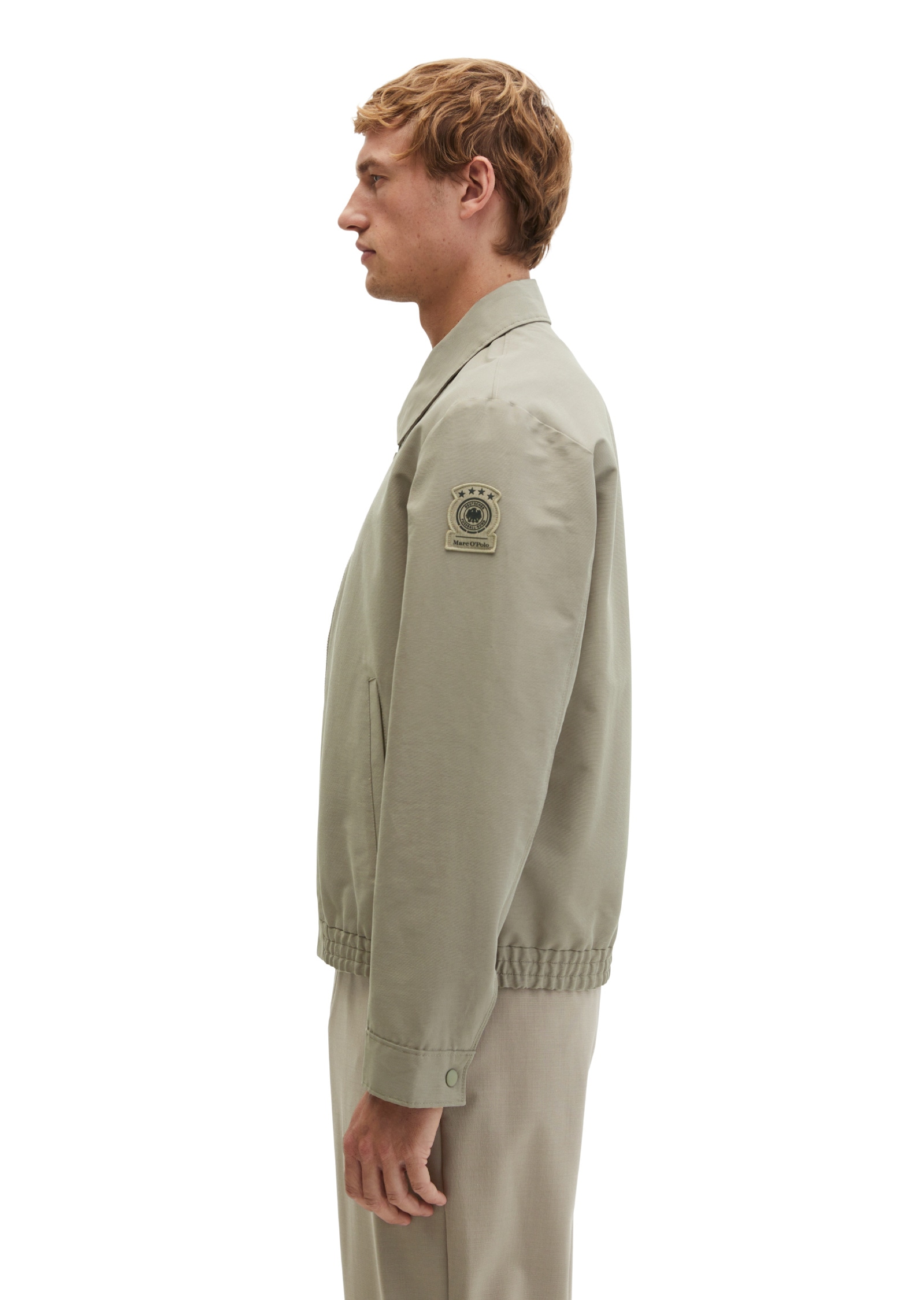 Marc O'Polo Outdoorjacke »aus wasserabweisendem Bio-Baumwoll-Canvas« ohne Kapuze
