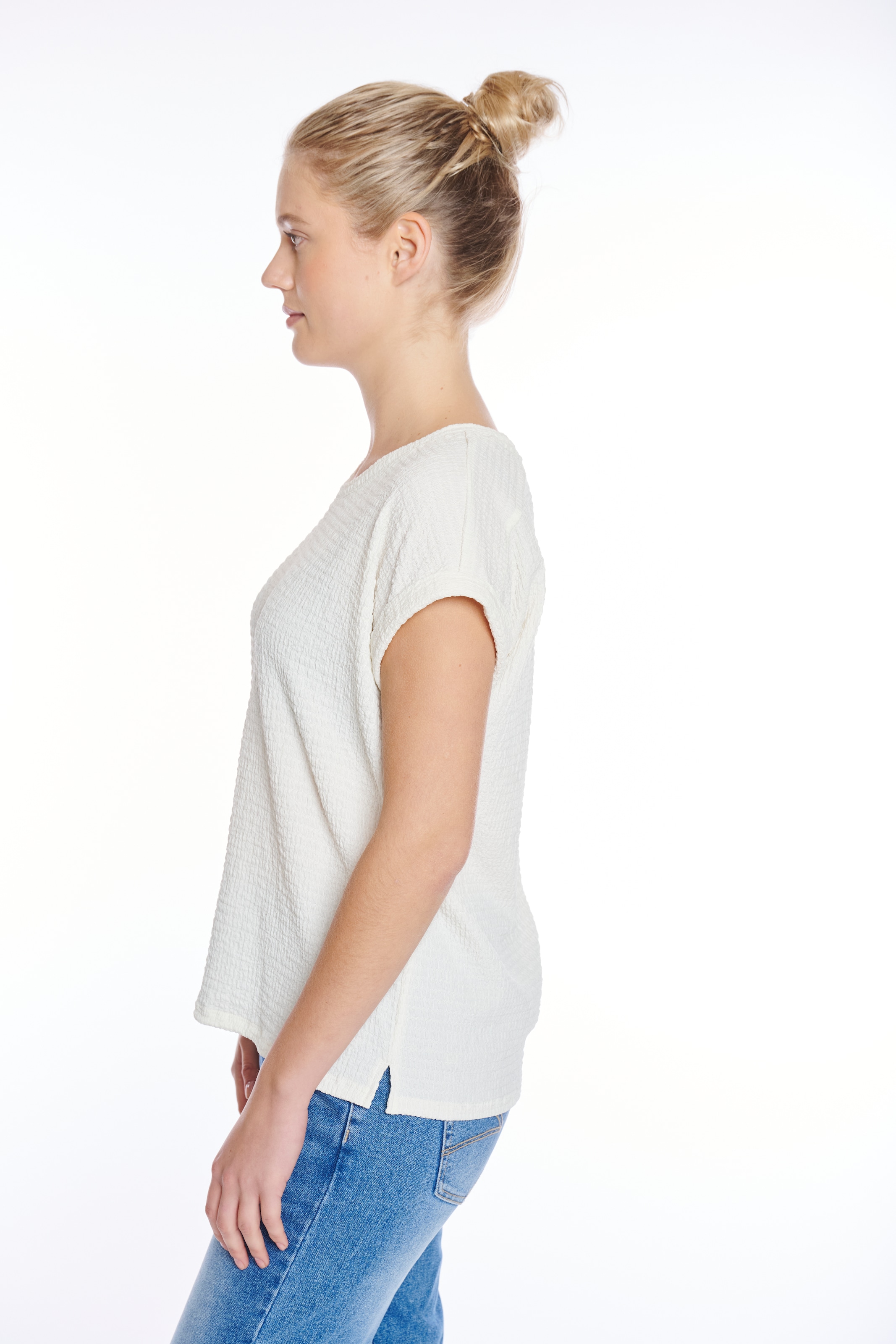ZABAIONE Kurzarmshirt »Al44legra«, Crinkle-Ware
