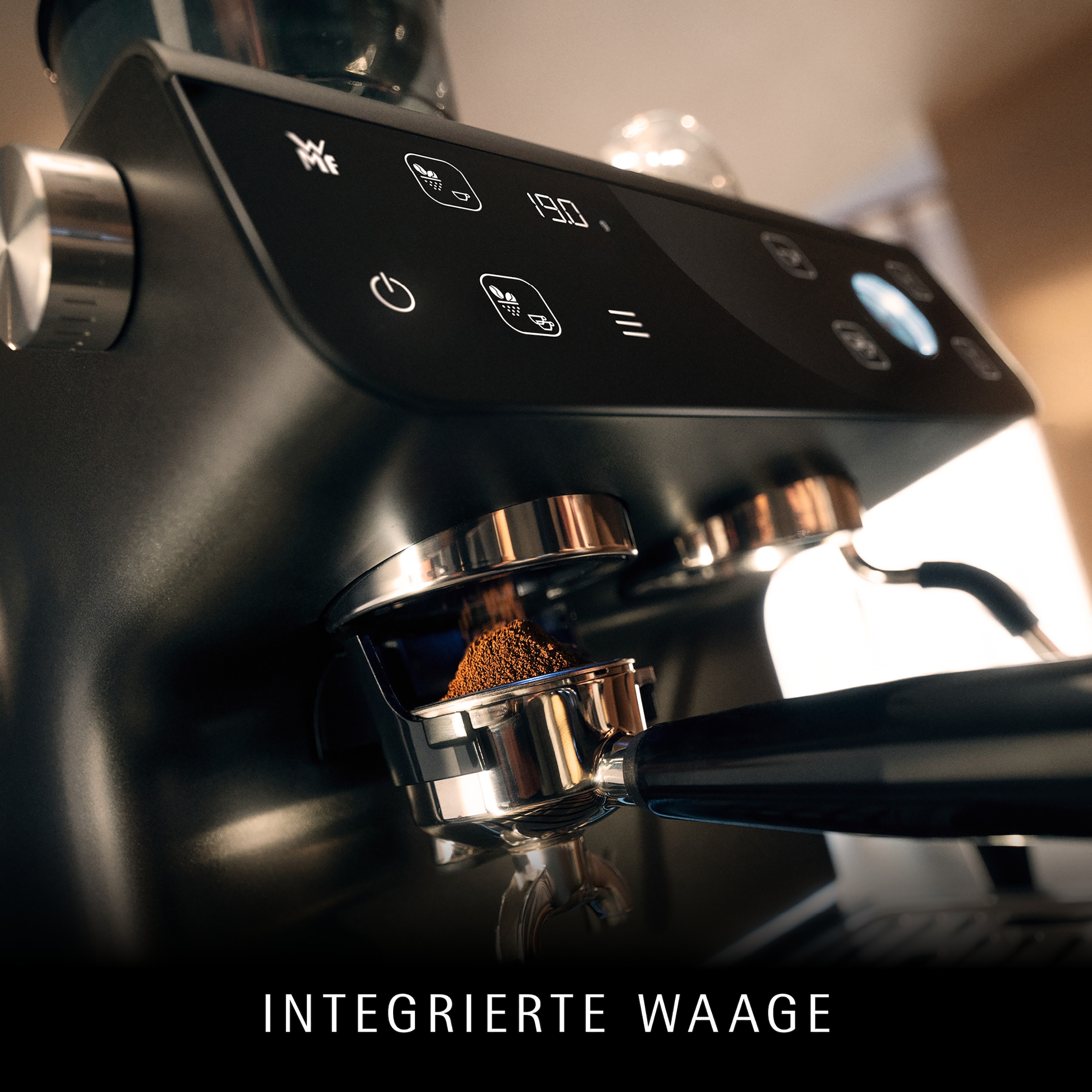 WMF Espressomaschine »Espresso Pro« Mahlwerk mit 60 Mahlgraden, WMF Doppel-Thermoblock Technologie