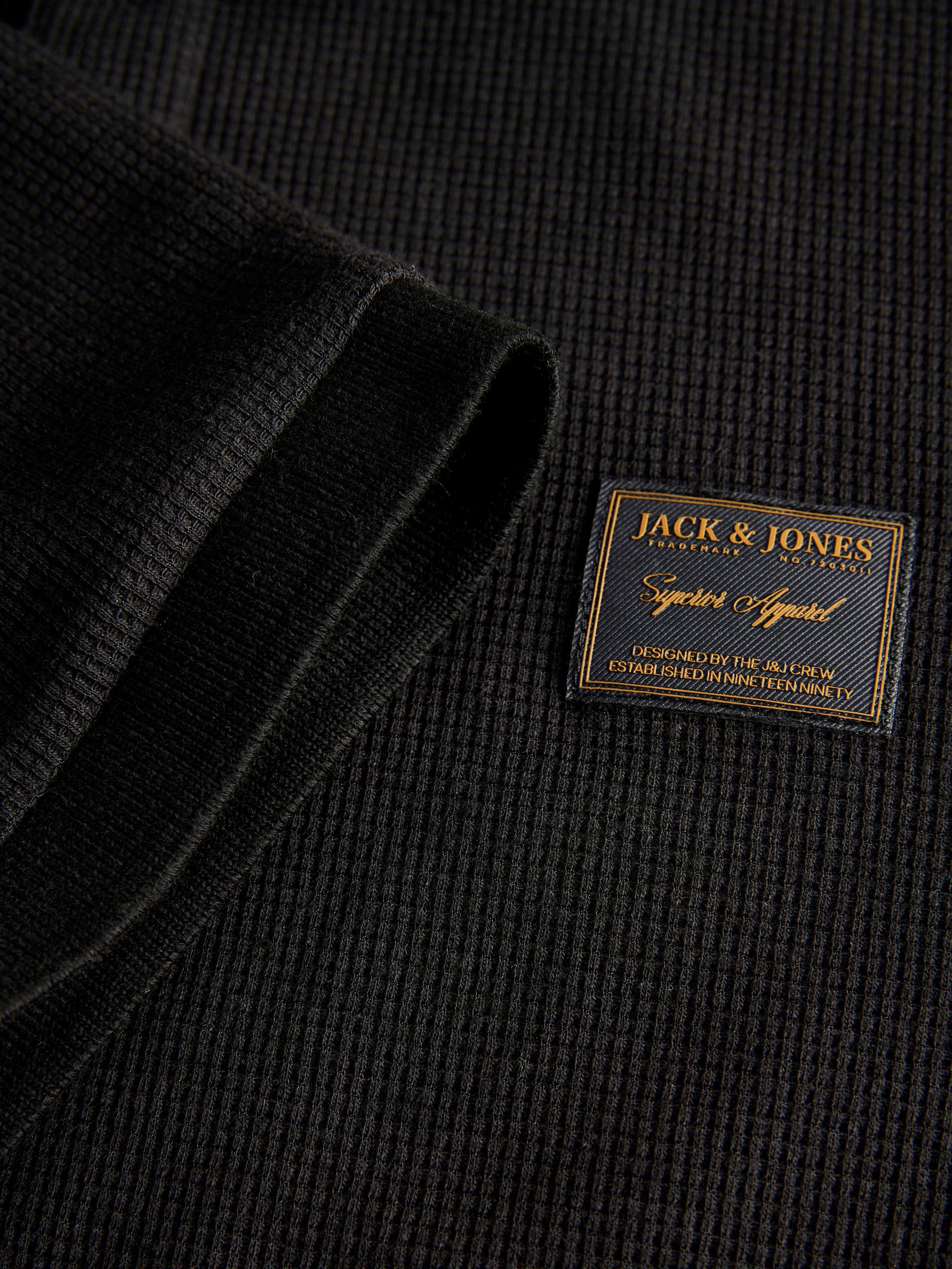 Jack & Jones JJDaytona Polo SS men's Black Jersey Polo Shirt 3