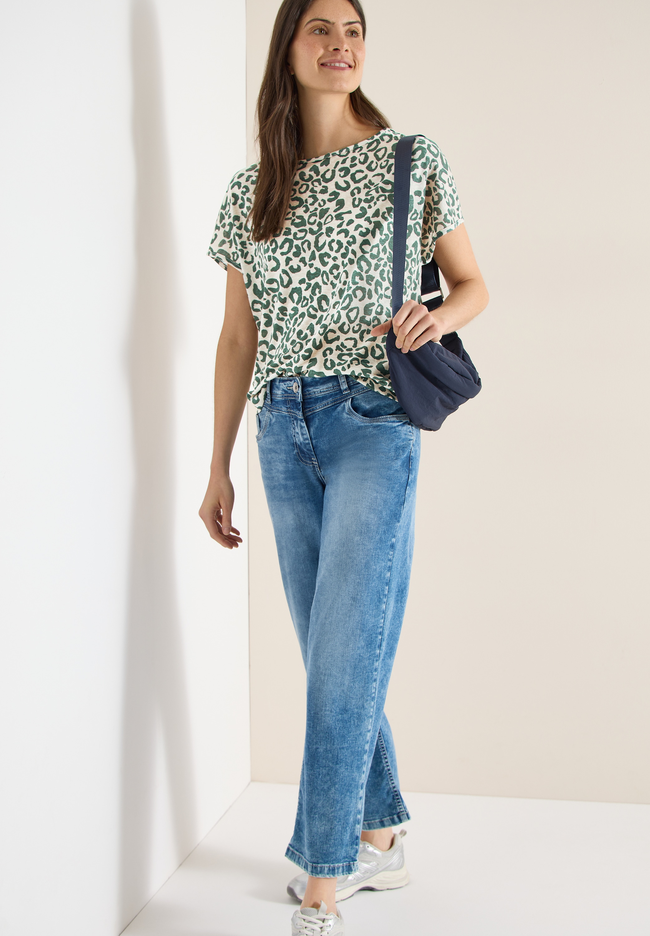 Cecil T-Shirt mit All-Over Print