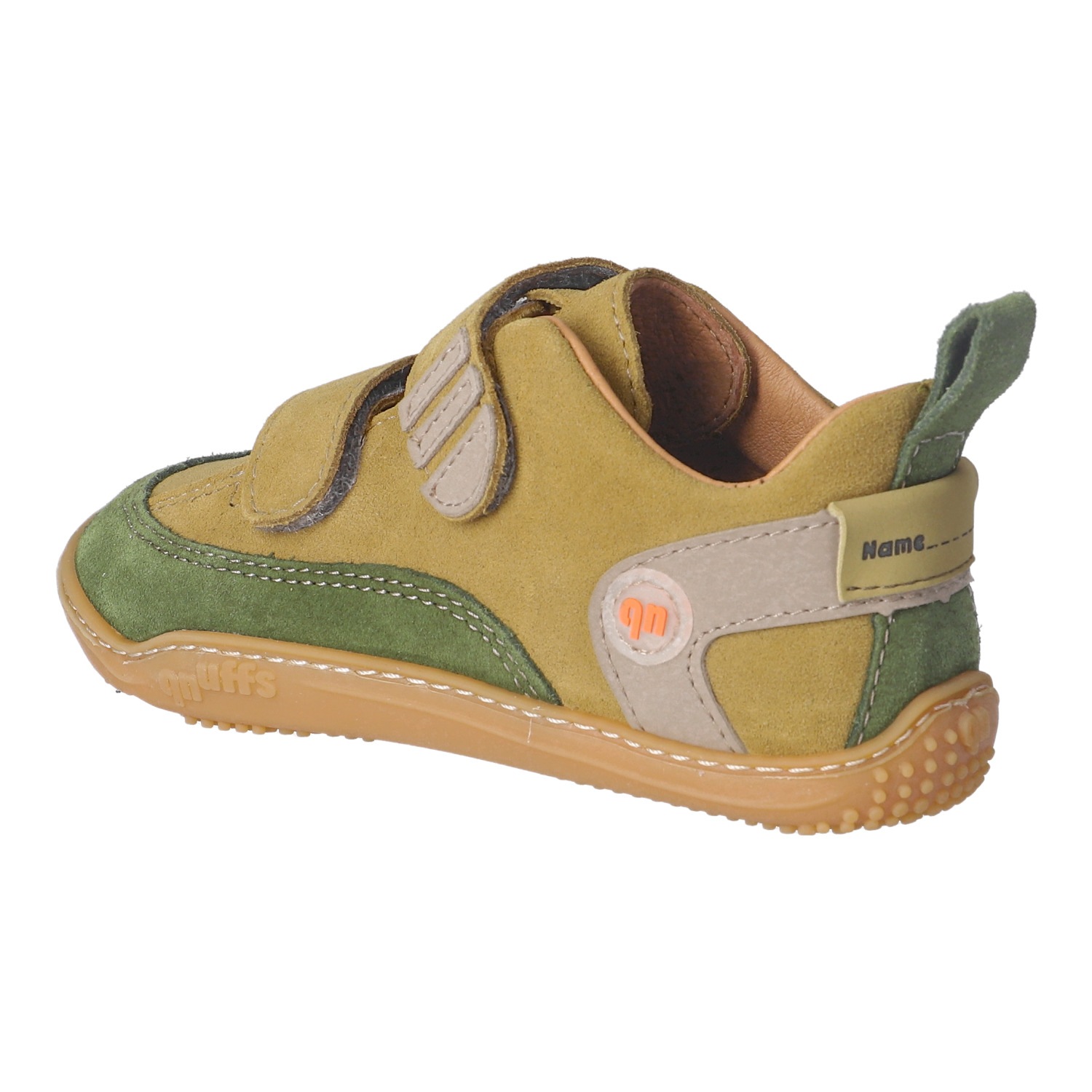 qnuffs Barfußschuh »Ahorn«  Klettschuh mit Nullsprenung, Größenschablone zum Download