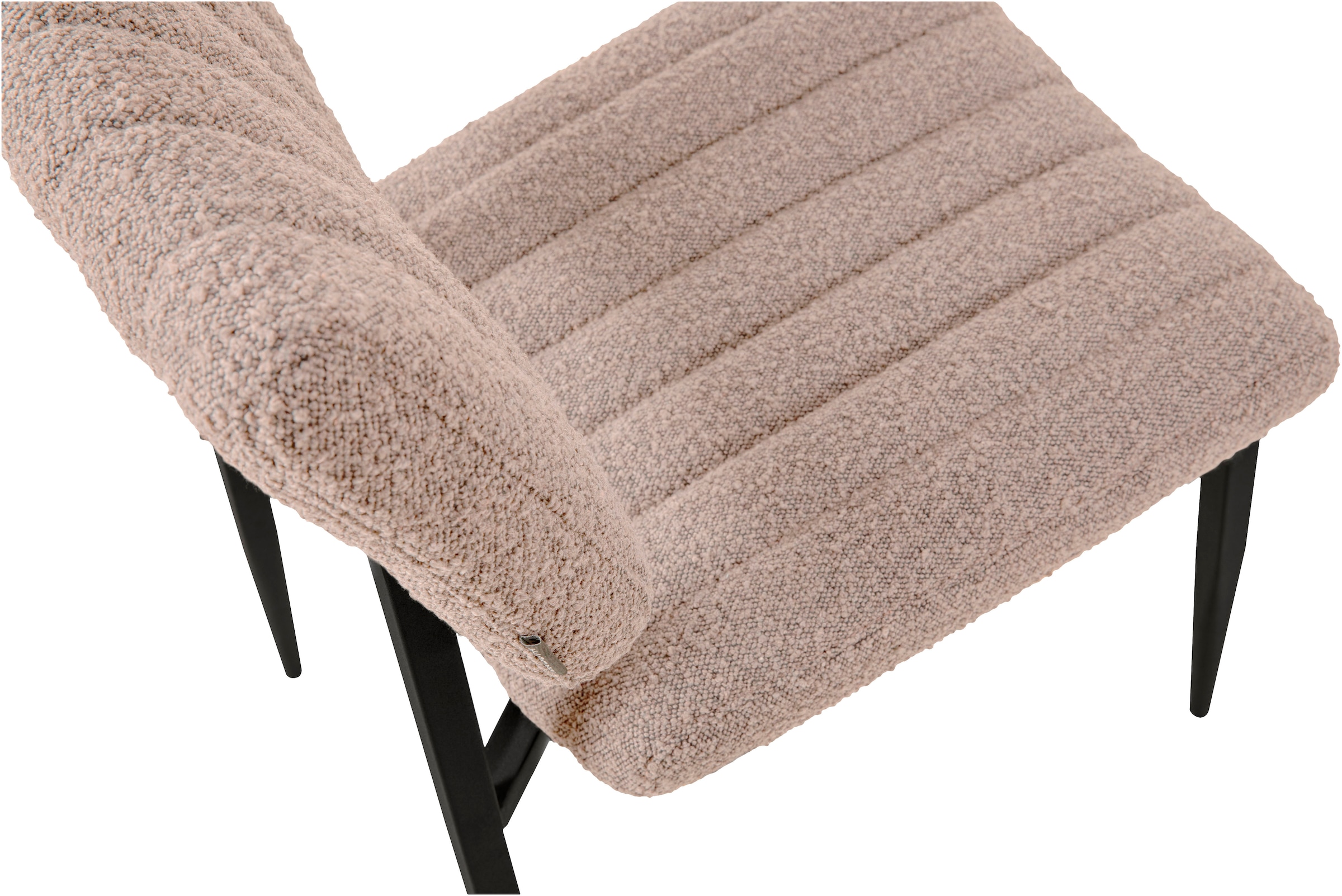 OMG Design Esszimmerstuhl »Dirk«, (Set), 2 St., Stoff, moderner Boucle Bezug, bequem gepolstert