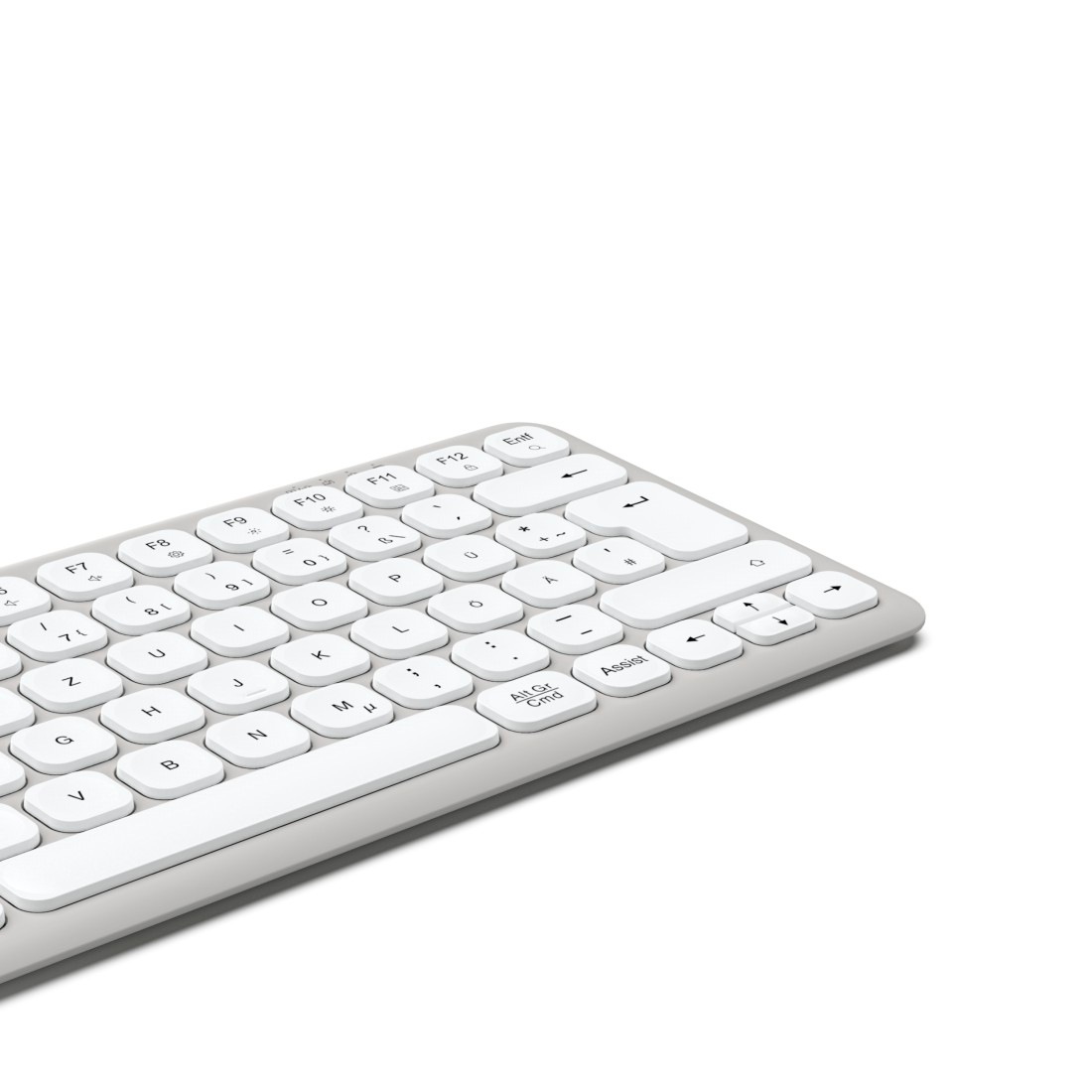 Hama Tastatur »Tastatur WK-500 (kabellos, QUERTZ, Multi-Device, klein)«