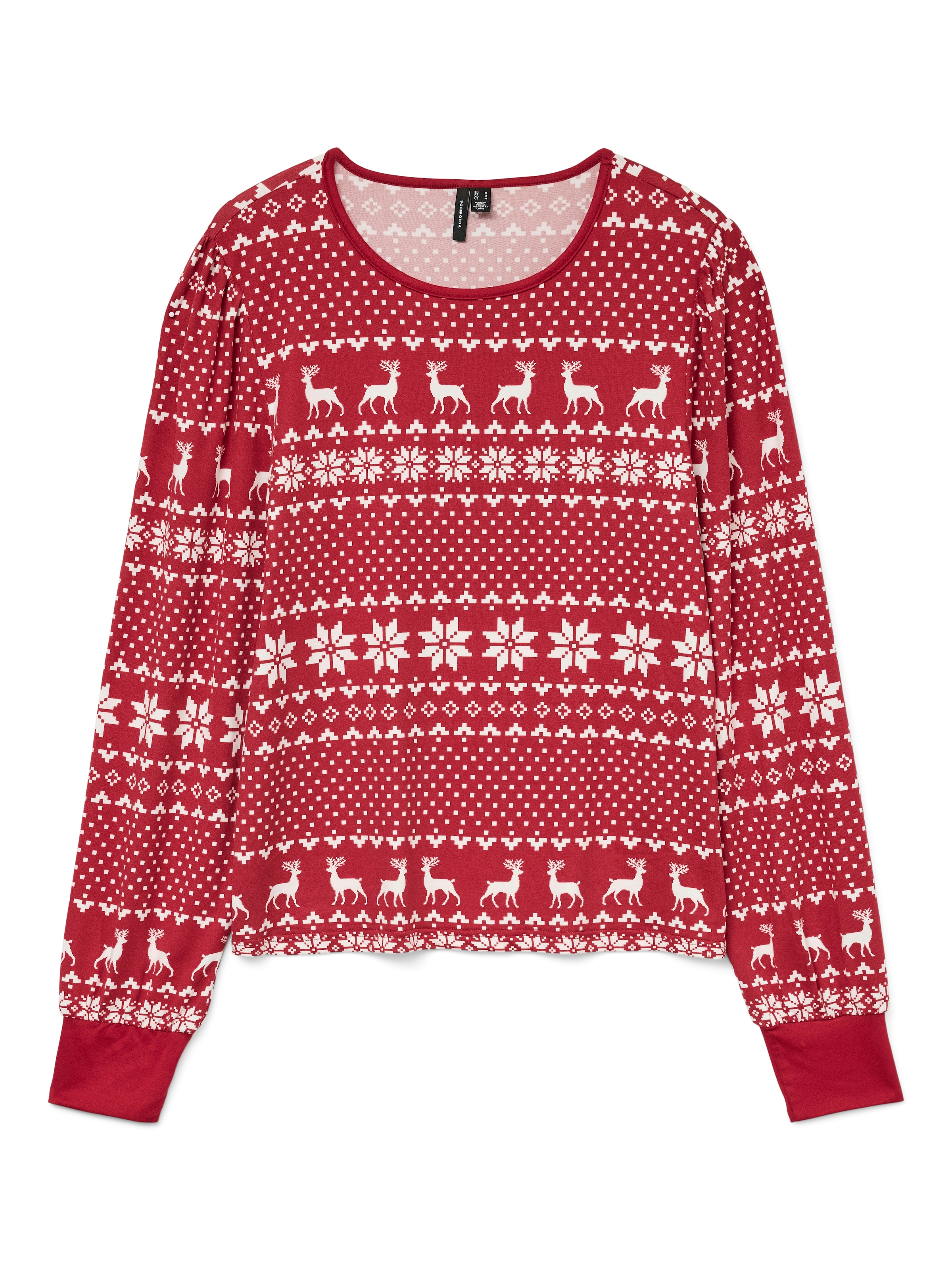 Vero Moda Langarmshirt "VMCHRIS LS O-NECK TOP JRS XMAS" günstig online kaufen