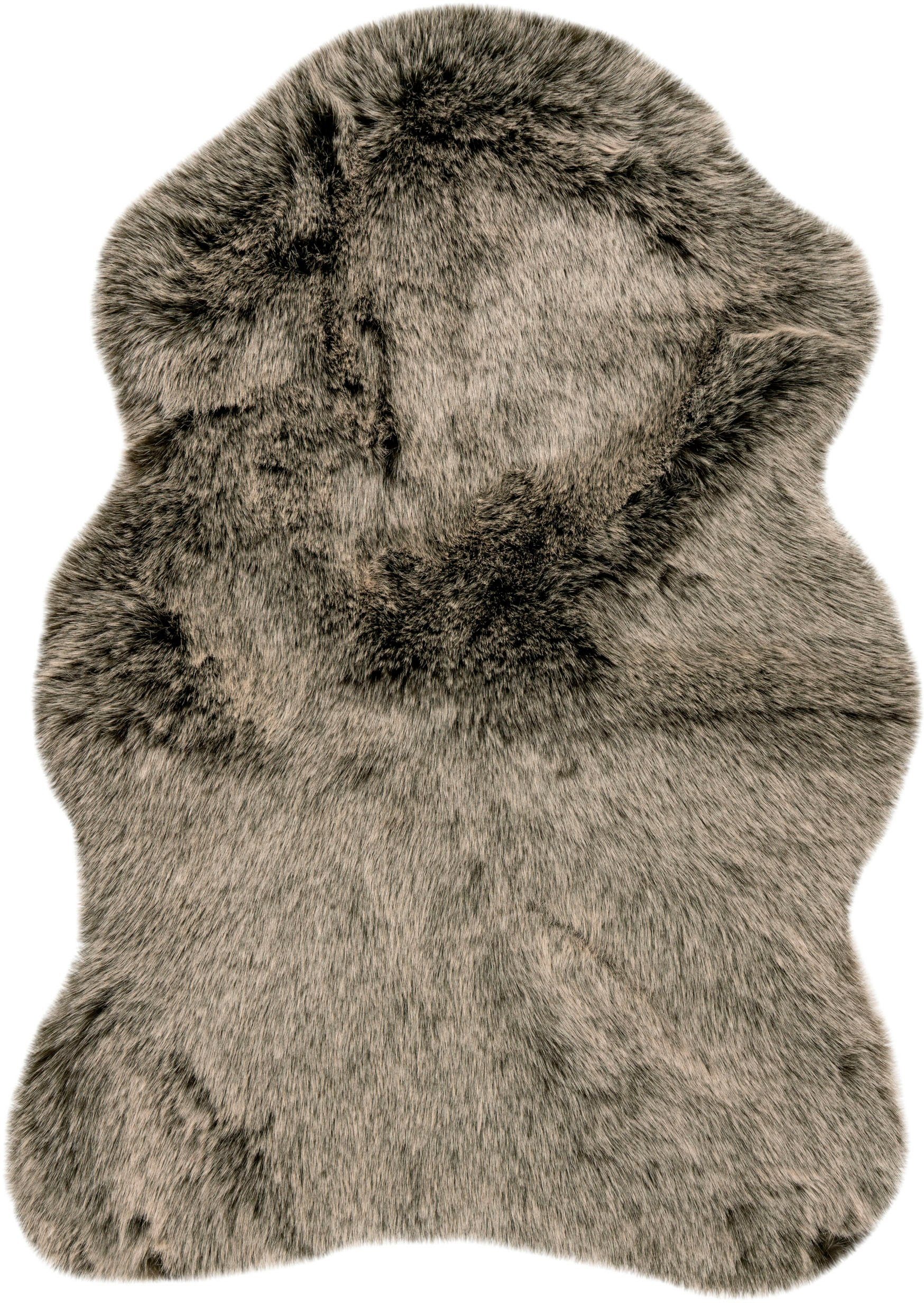 calo-deluxe Fellteppich "Emica-1000" fellförmig 52 mm Höhe Kunstfell, Wohnz günstig online kaufen