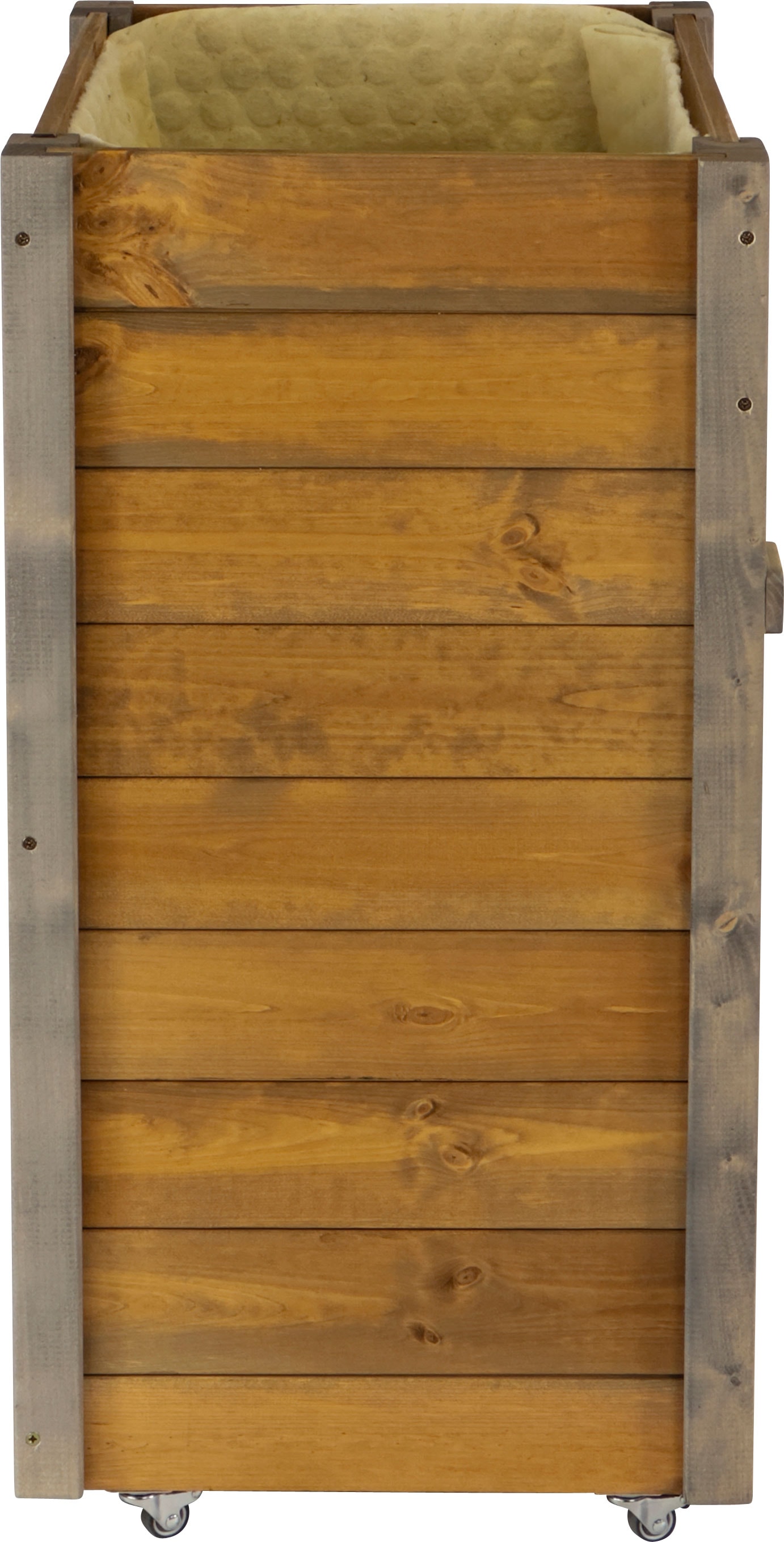 dobar green label Hochbeet »rollbar, mit Staufach, inkl. Schafswolle, Gr. L« Maße: ca. 60 x 40 x 80 cm bei einem Gewicht von ca. 15,4 kg