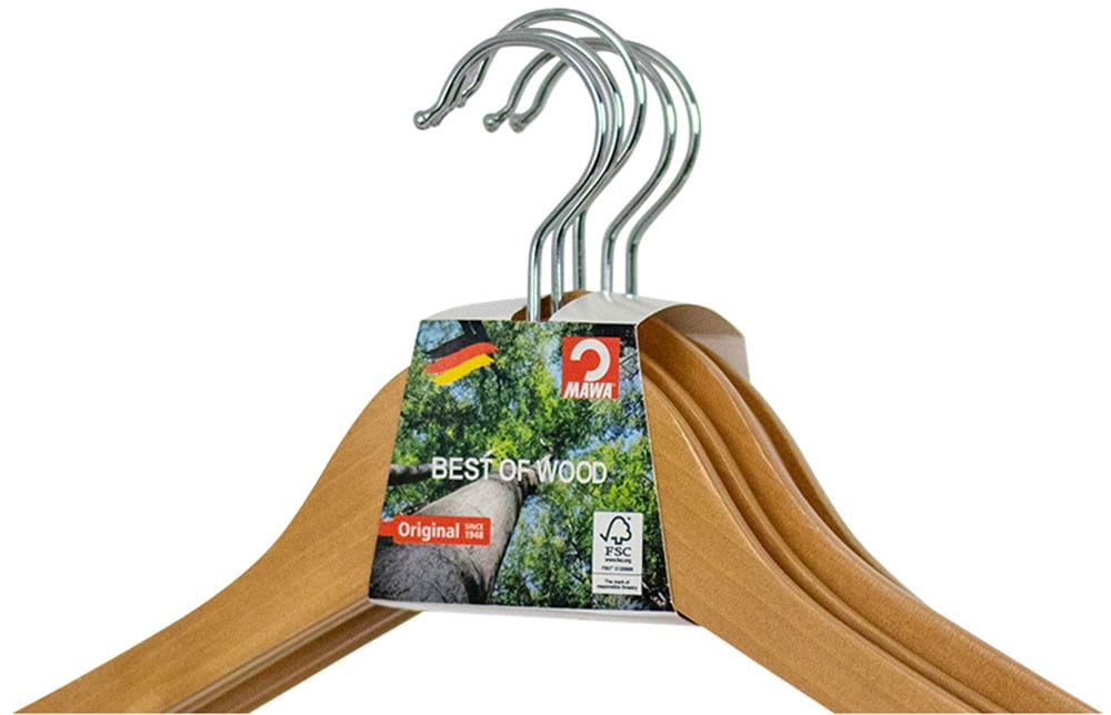 MAWA Kleiderbügel »Lotusbügel« aus Lotusholz