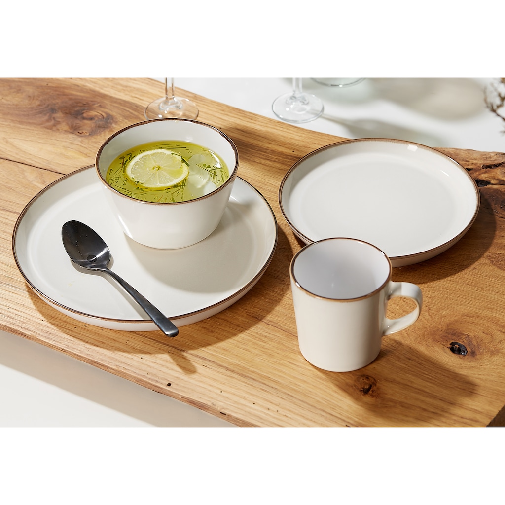 Ritzenhoff & Breker Becher »Kaffeebecher-Set Visby 6tlg, Weiß«, (Set, 6 tlg., Das Set besteht aus 6 Kaffeebechern)