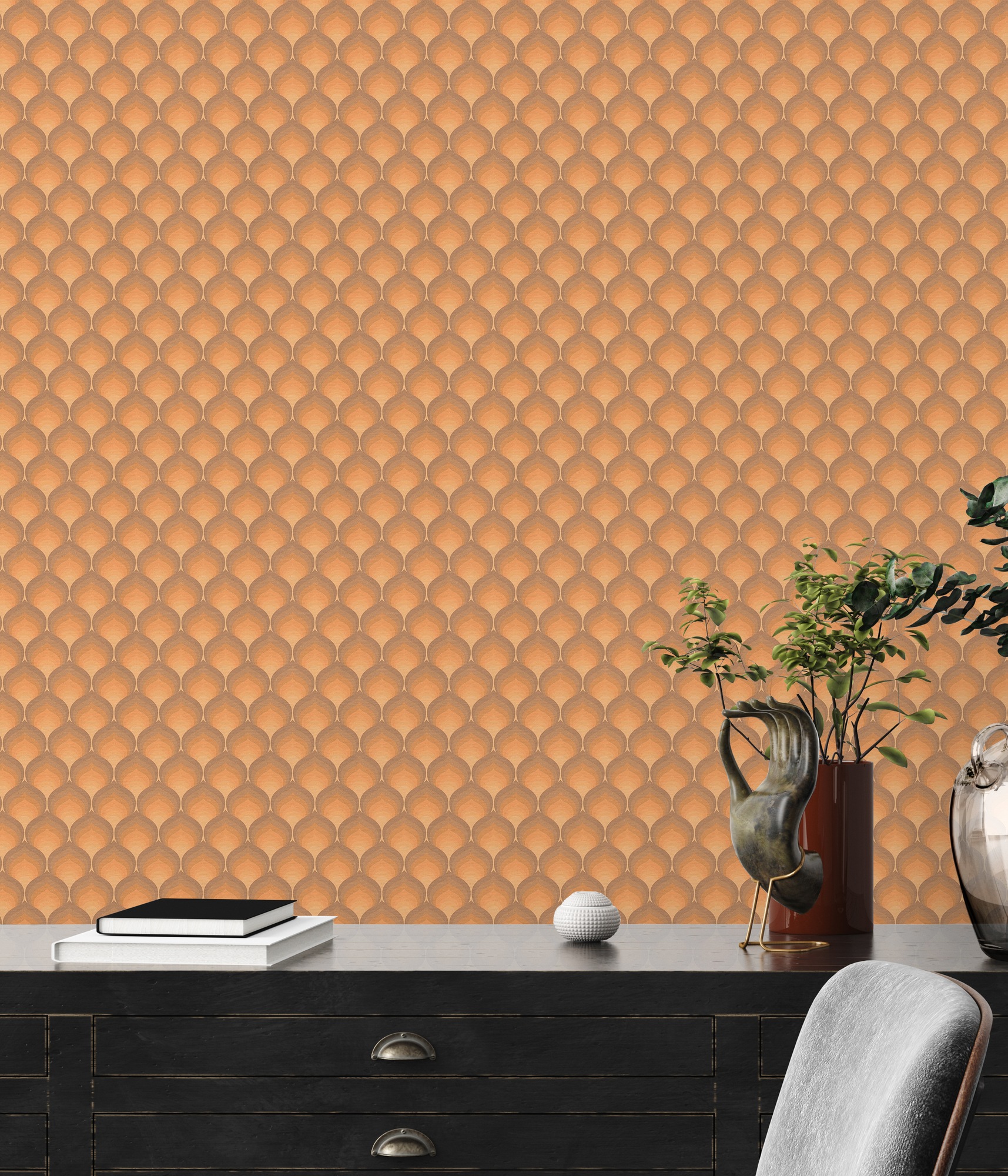 A.S. Création Vliestapete »Retro Chic Grafik-Tapete Mustertapete Retro 3D«, matt, Vintage Vliestapete für Schlafzimmer Küche Wohnzimmer Grafik Design