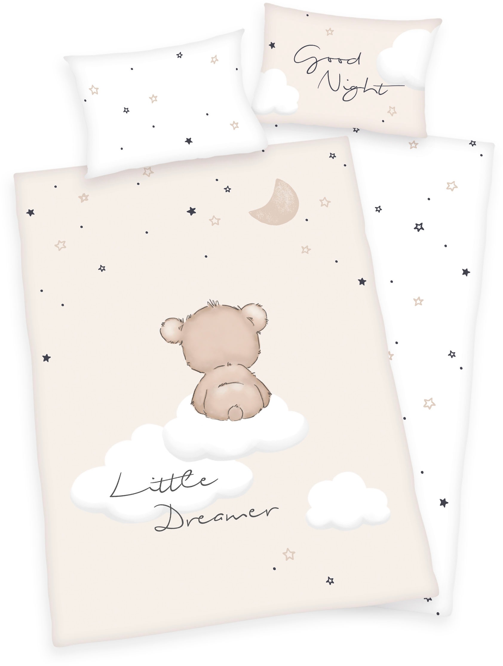 Baby Best Babybettwäsche "Little Dreamer" 2 Stk. tlg. mit liebevollem Motiv günstig online kaufen