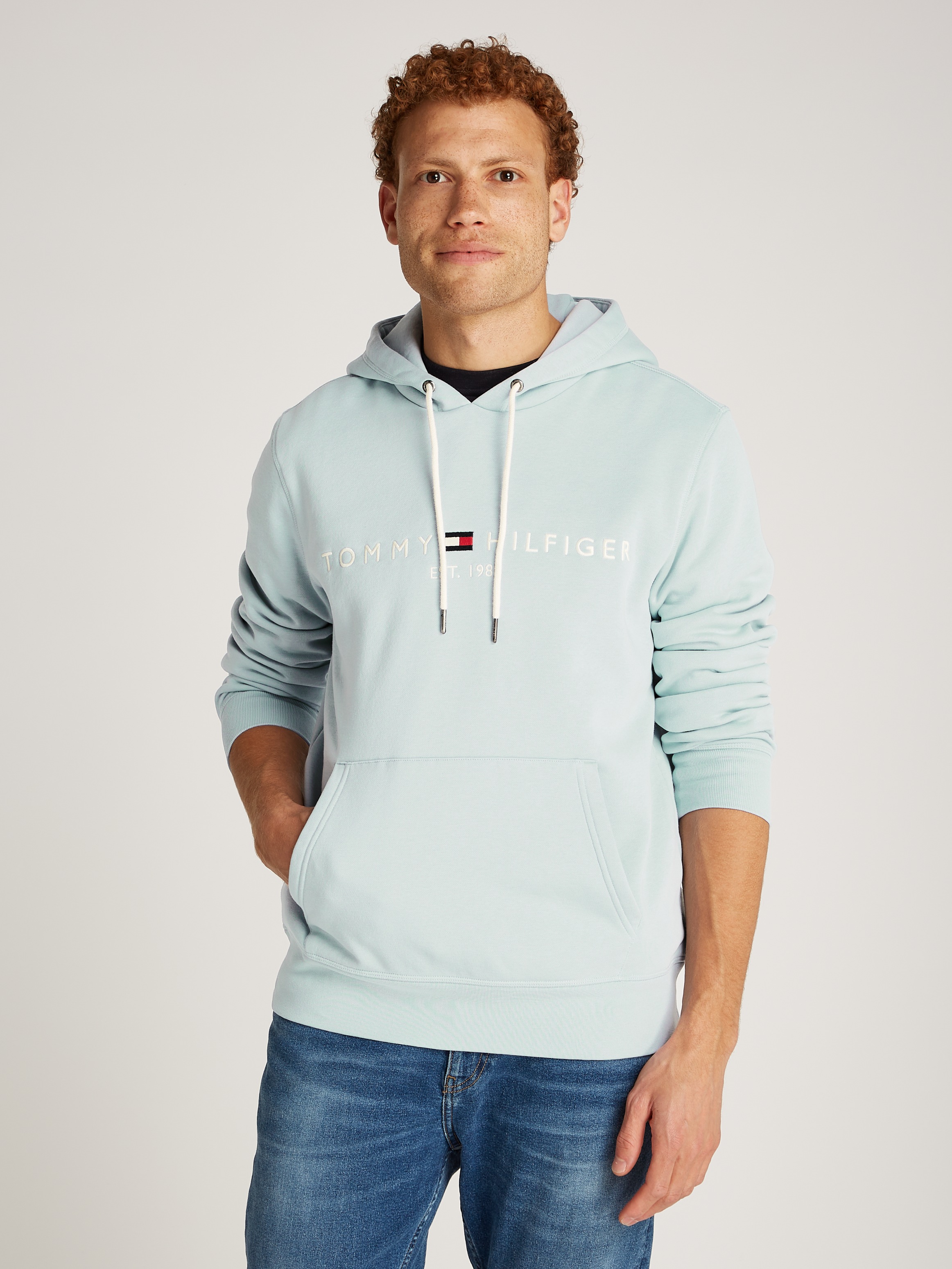 Tommy Hilfiger Kapuzensweatshirt "TOMMY LOGO HOODY", mit Kapuze und Känguru günstig online kaufen