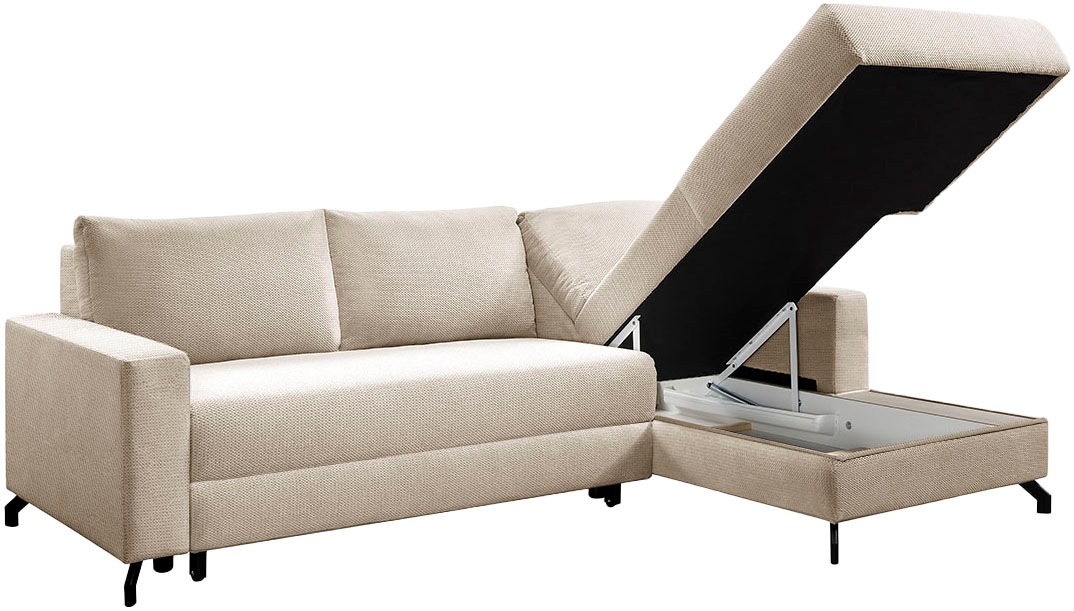 Thumbnail - exxpo - sofa fashion Ecksofa "Quattro schlicht & zeitlos, bequem, L-Form, B/T: 247/162 cm" wahlweise mit Bettfunktion, B...