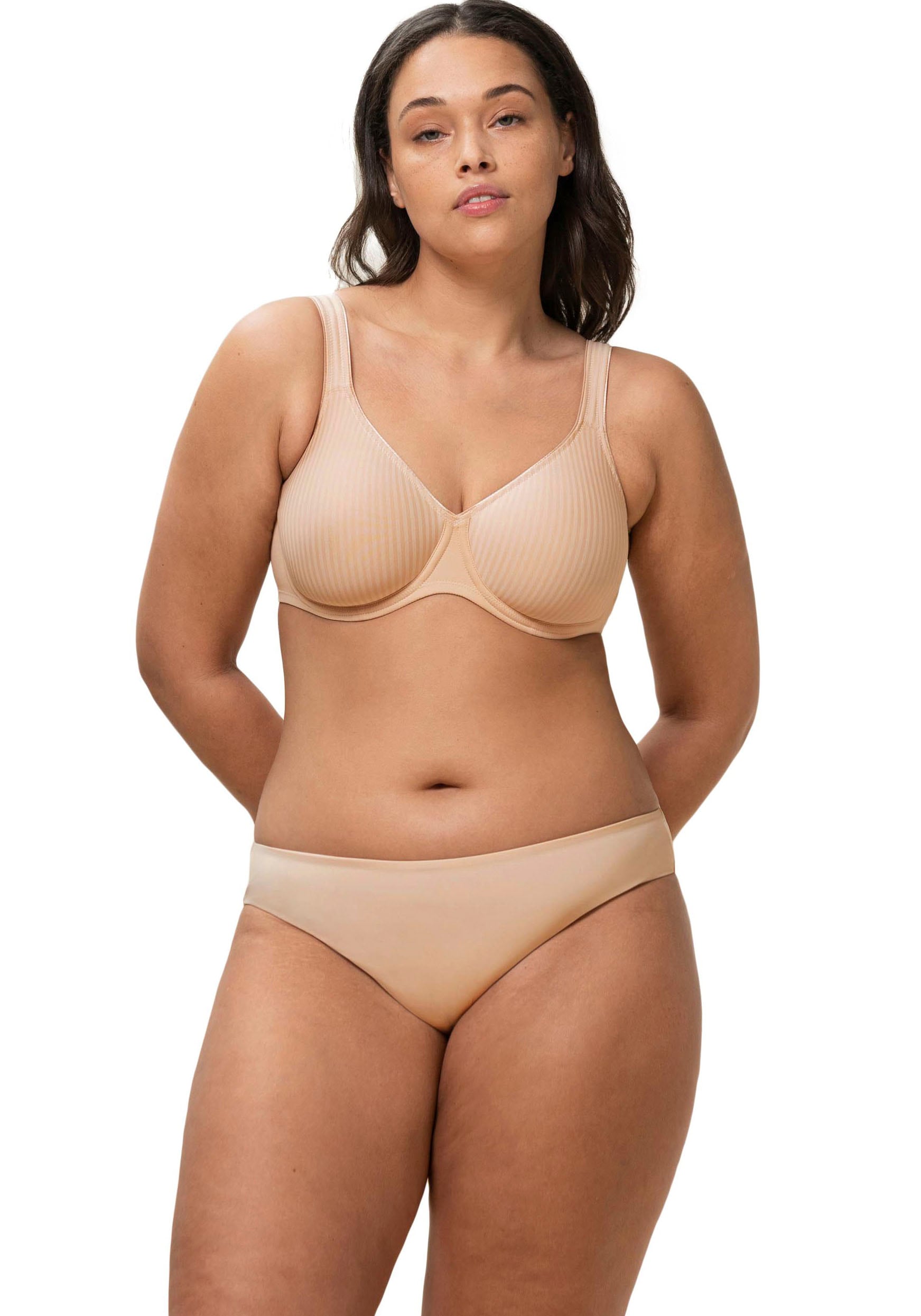 Triumph Bügel-BH »Modern Soft+Cotton W«, Cup B-F, mit dezentem Streifenmuster, Basic Dessous