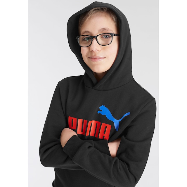 PUMA Kapuzensweatshirt »ESS+ 2 COL BIG LOGO HOODIE FL - für Kinder« online  kaufen | BAUR