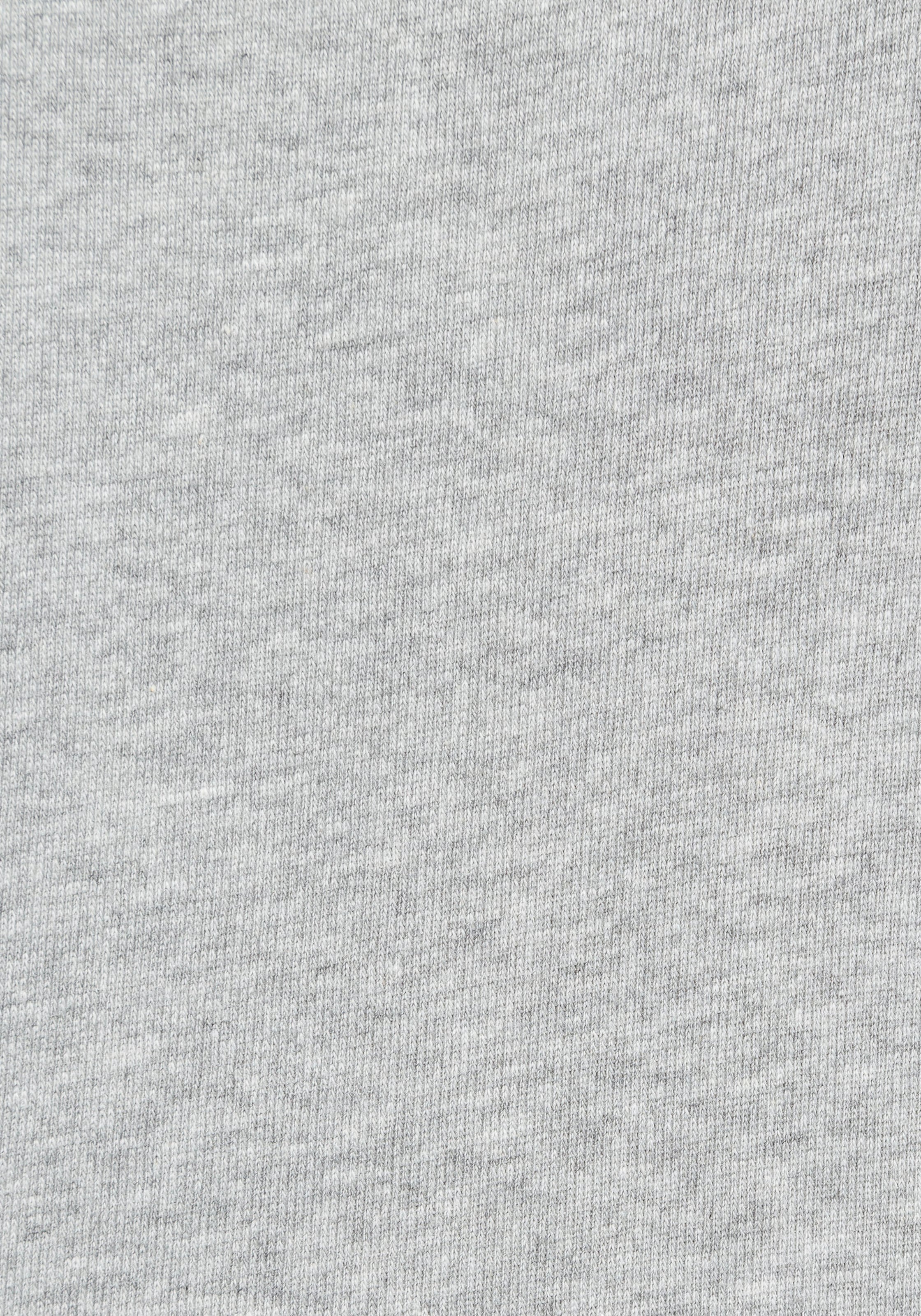 H.I.S Langarmshirt, figurbetonte Passform, Feinrippstoff aus Baumwolle und Viskose
