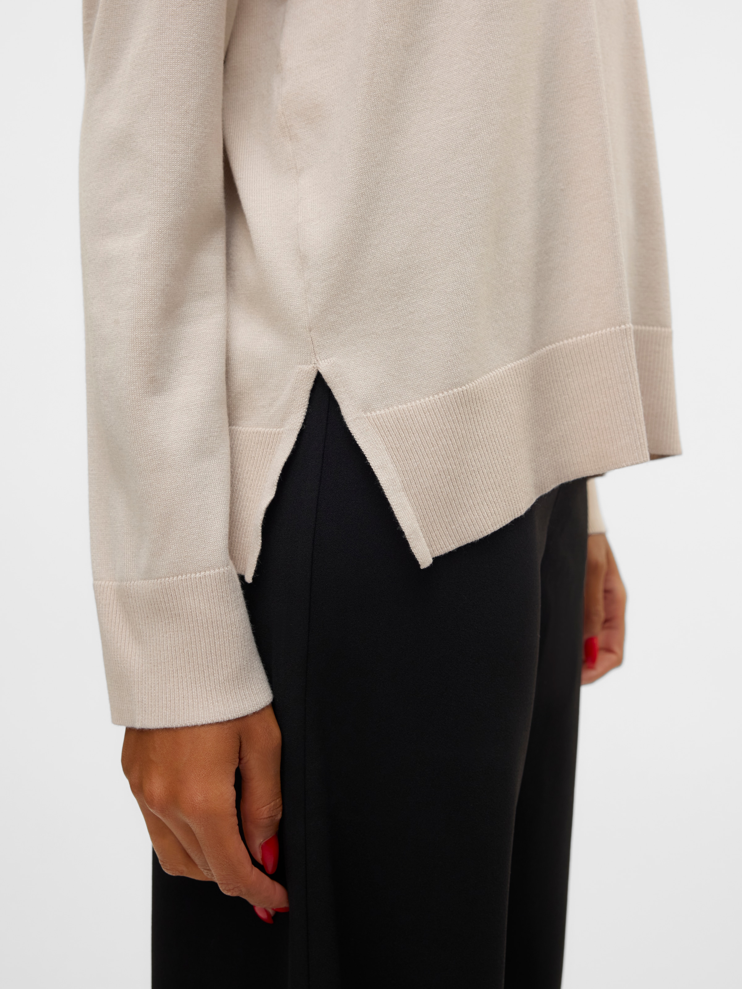 Vero Moda Strickpullover »VMSILJE LS V-NECK PULLOVER GA NOOS«