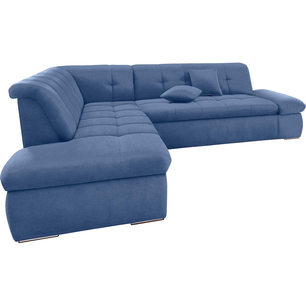 DOMO collection Ecksofa »NMoric incl. Zierkissen B/T/H: 273/216/80 cm«