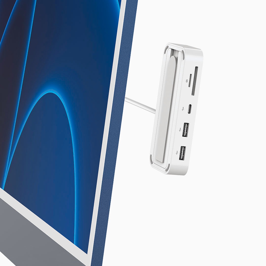 Belkin Laptop-Dockingstation »CONNECT USB-C 6-in-1 Multiport-Hub mit Halter«