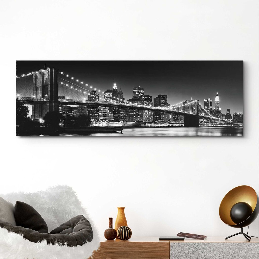 Reinders! Holzbild »Deco Panel 52x156 New York - brooklyn bridge«